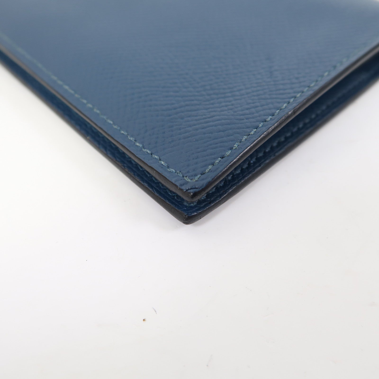 HERMES Epsom皮革Portefeuille Citizen Twill長錢包藍色