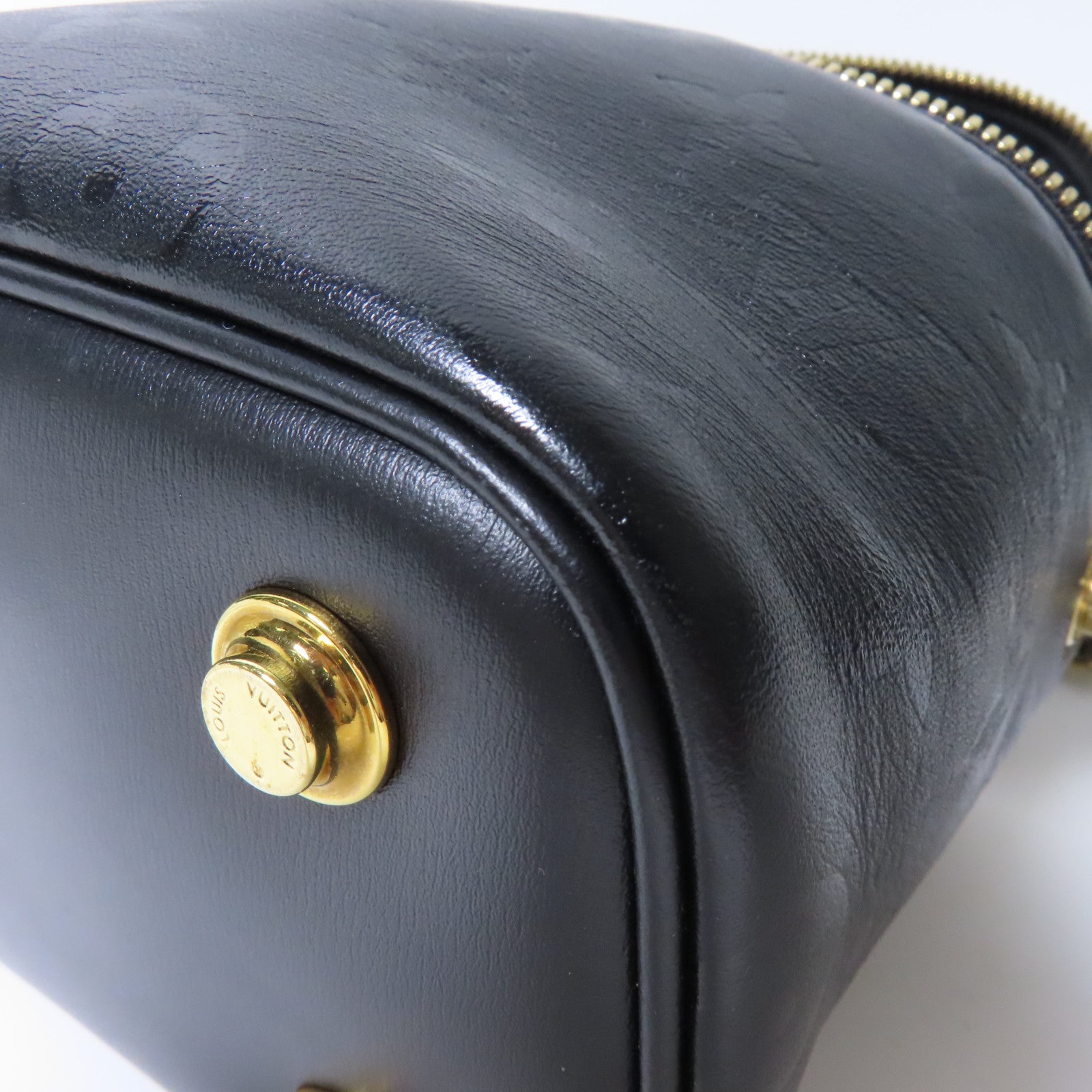 LOUIS VUITTON 【激減優惠】Monogram Ink Vanity PM金扣鏈帶手挽肩背兩用袋黑色