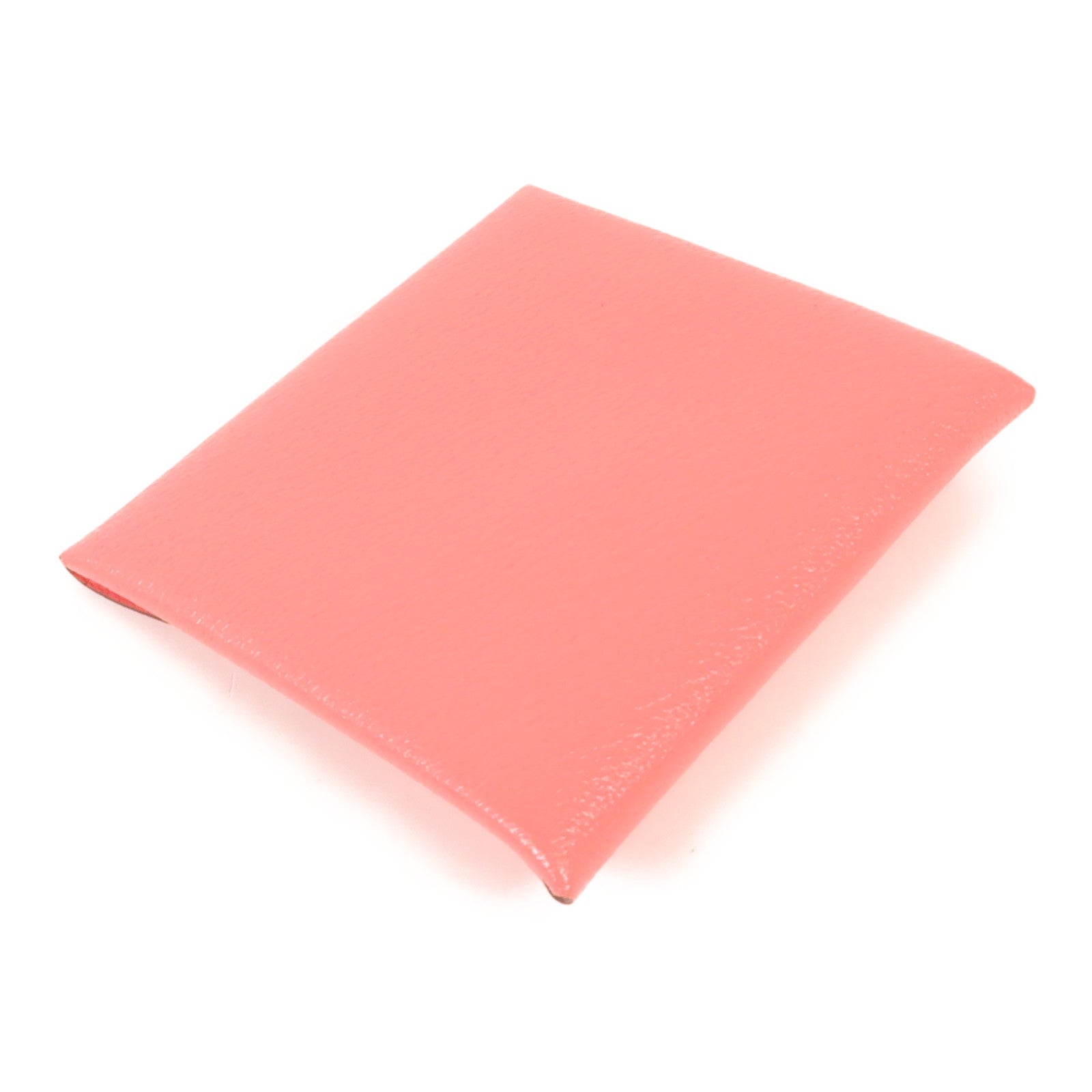HERMES Chevre皮革Bastia錢包Pink