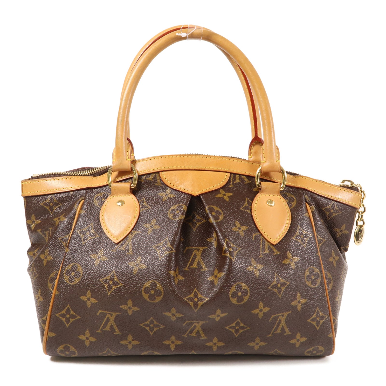 LOUIS VUITTON LV GHW Tivoli PM Shoulder Handbag M40143 Monogram Brown
