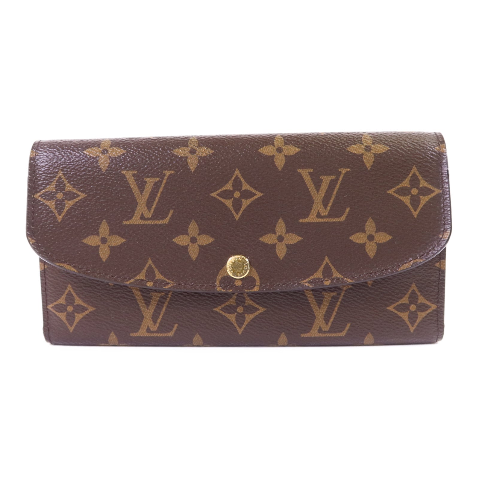 LOUIS VUITTON Monogram Emilie金扣長錢包