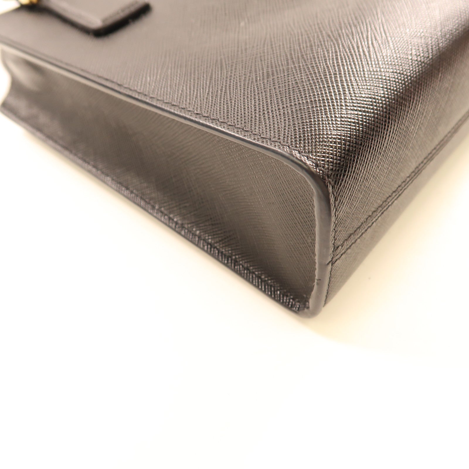 PRADA 牛皮皮革2 way Bag金扣手挽肩背兩用袋