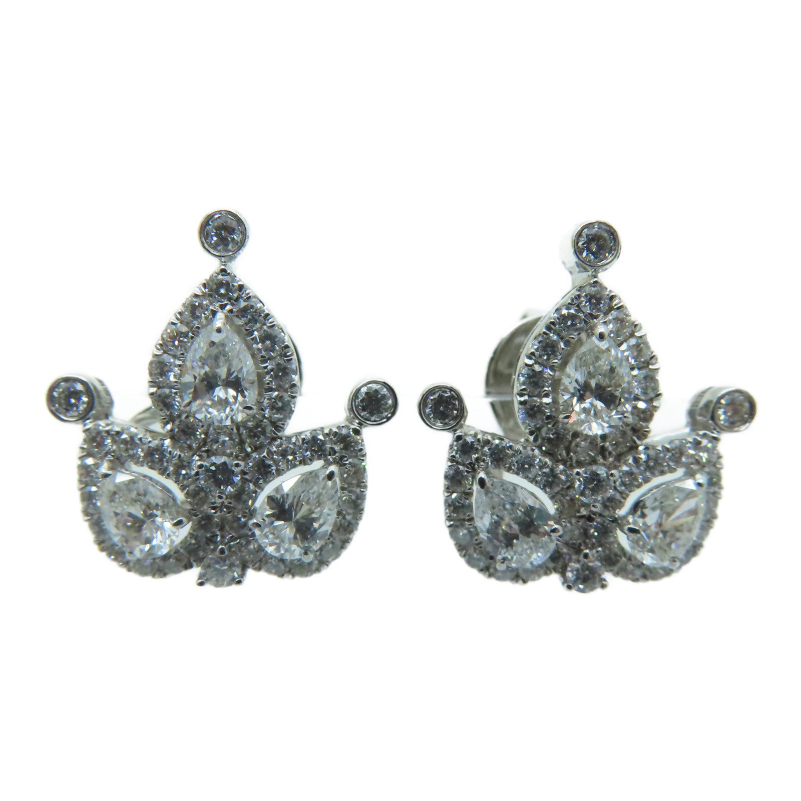 JEWELRY 【激減優惠】18K白金Diamond Earrings 0.502/0.128/0.810ct鑽石耳環