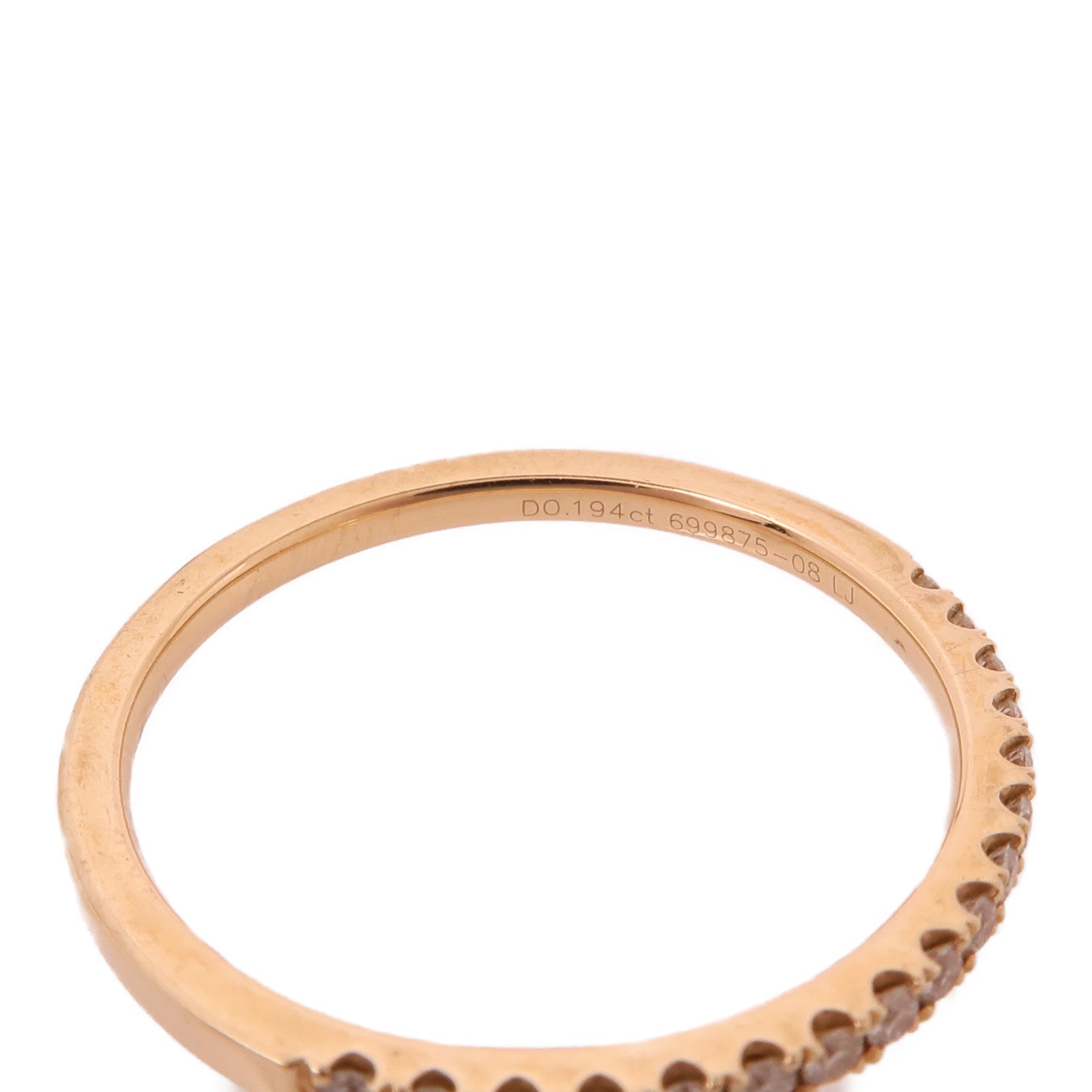 JEWELRY 18K玫瑰金Diamond Ring鑽石戒指US#7.75