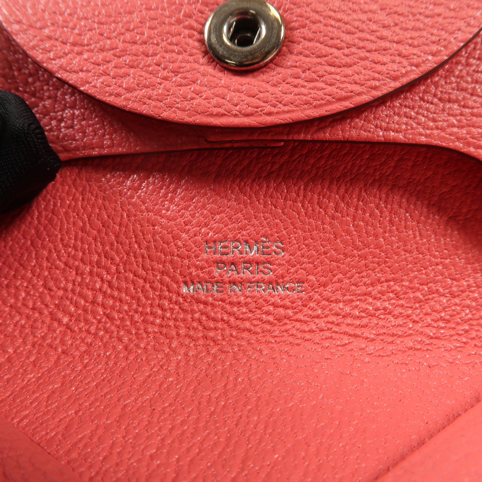 HERMES 【激減優惠】Chevre皮革Bastia錢包Pink