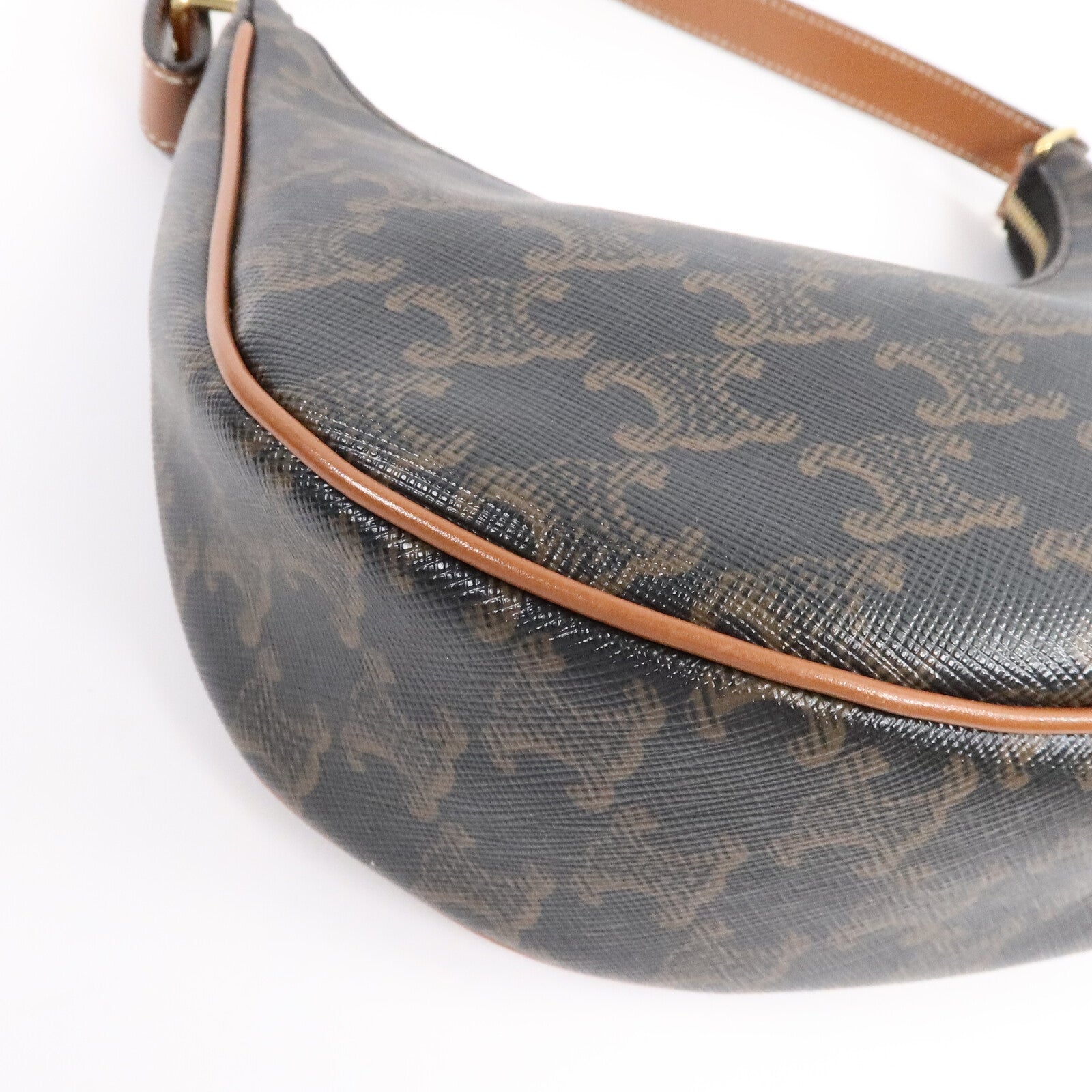 CELINE 塗層帆布Triomphe Ava Medium肩背袋