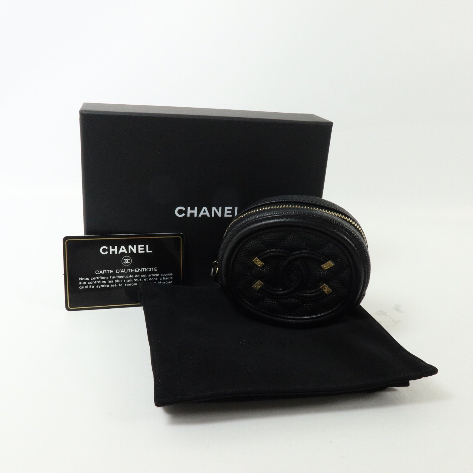 CHANEL 牛皮皮革Coin Case零錢包