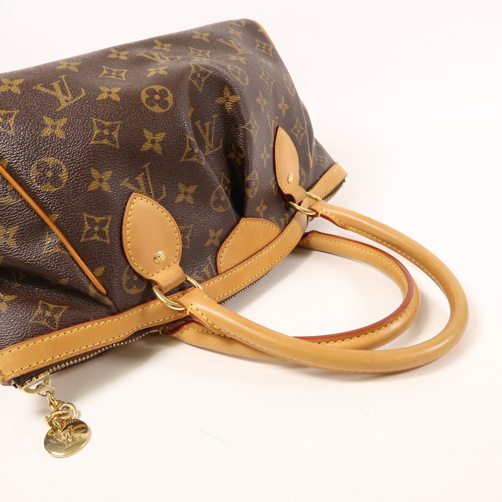 LOUIS VUITTON Monogram Tivoli PM金扣手挽袋