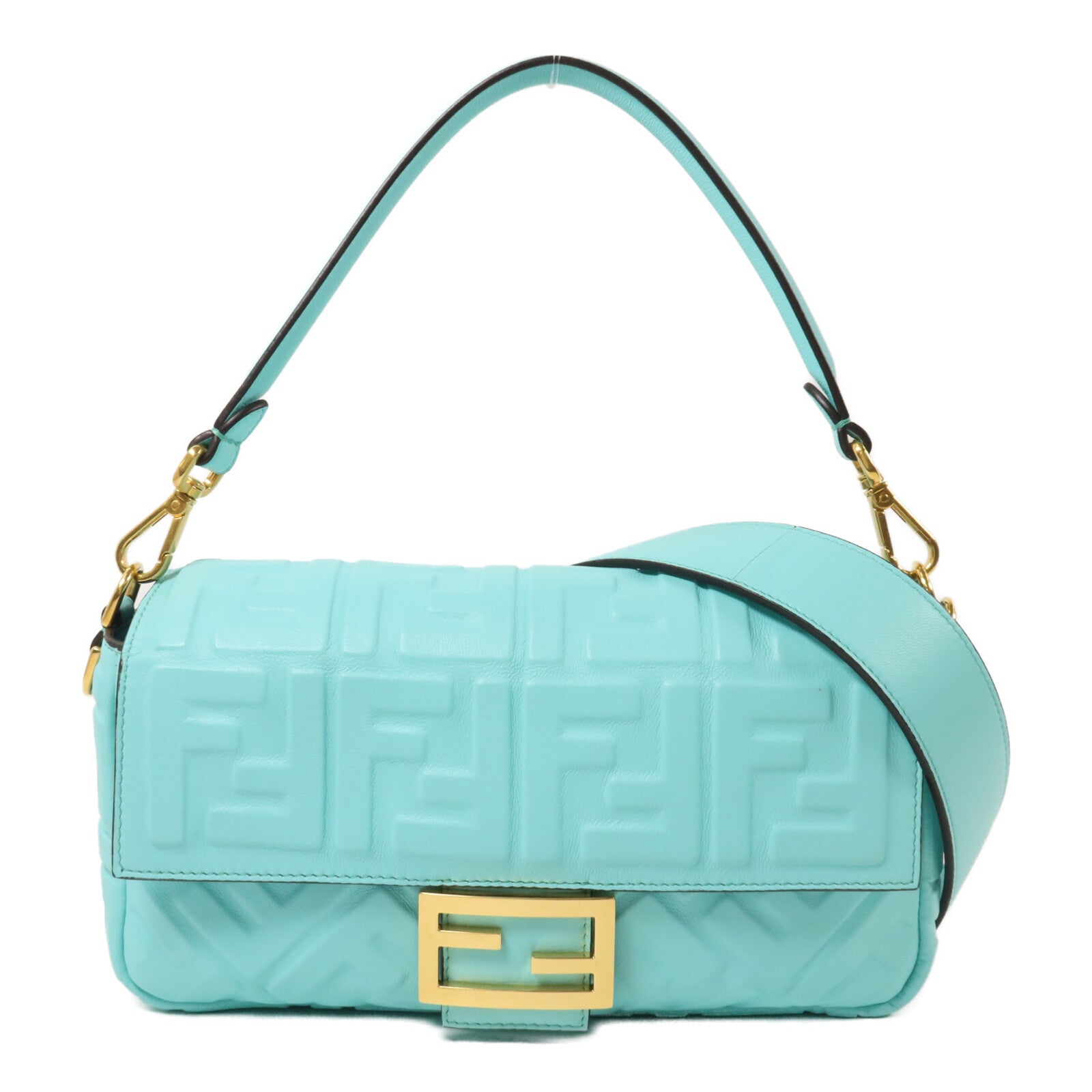 FENDI 牛皮皮革Baguette NM Bag肩背袋