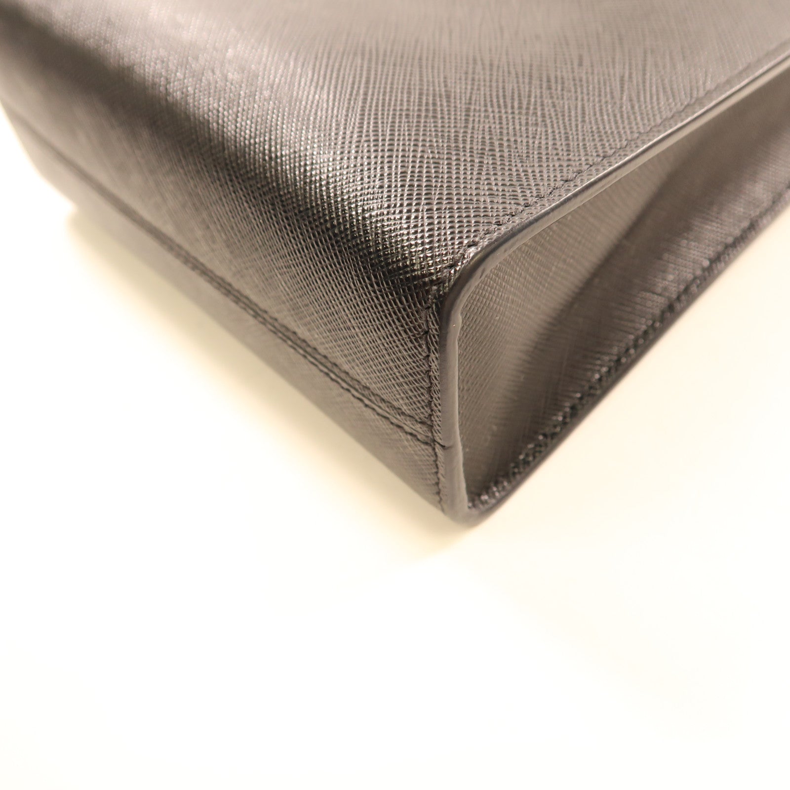 PRADA 牛皮皮革2 way Bag金扣手挽肩背兩用袋