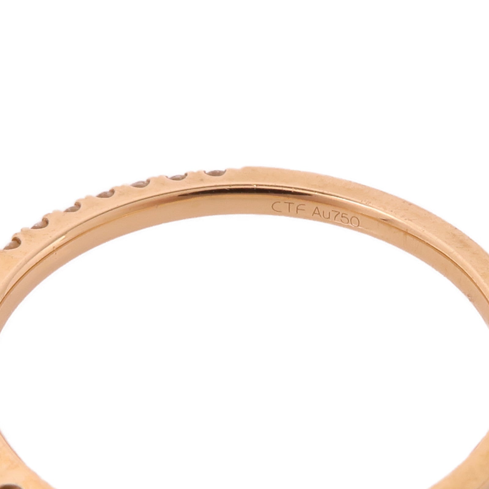 JEWELRY 18K玫瑰金Diamond Ring鑽石戒指US#7.75