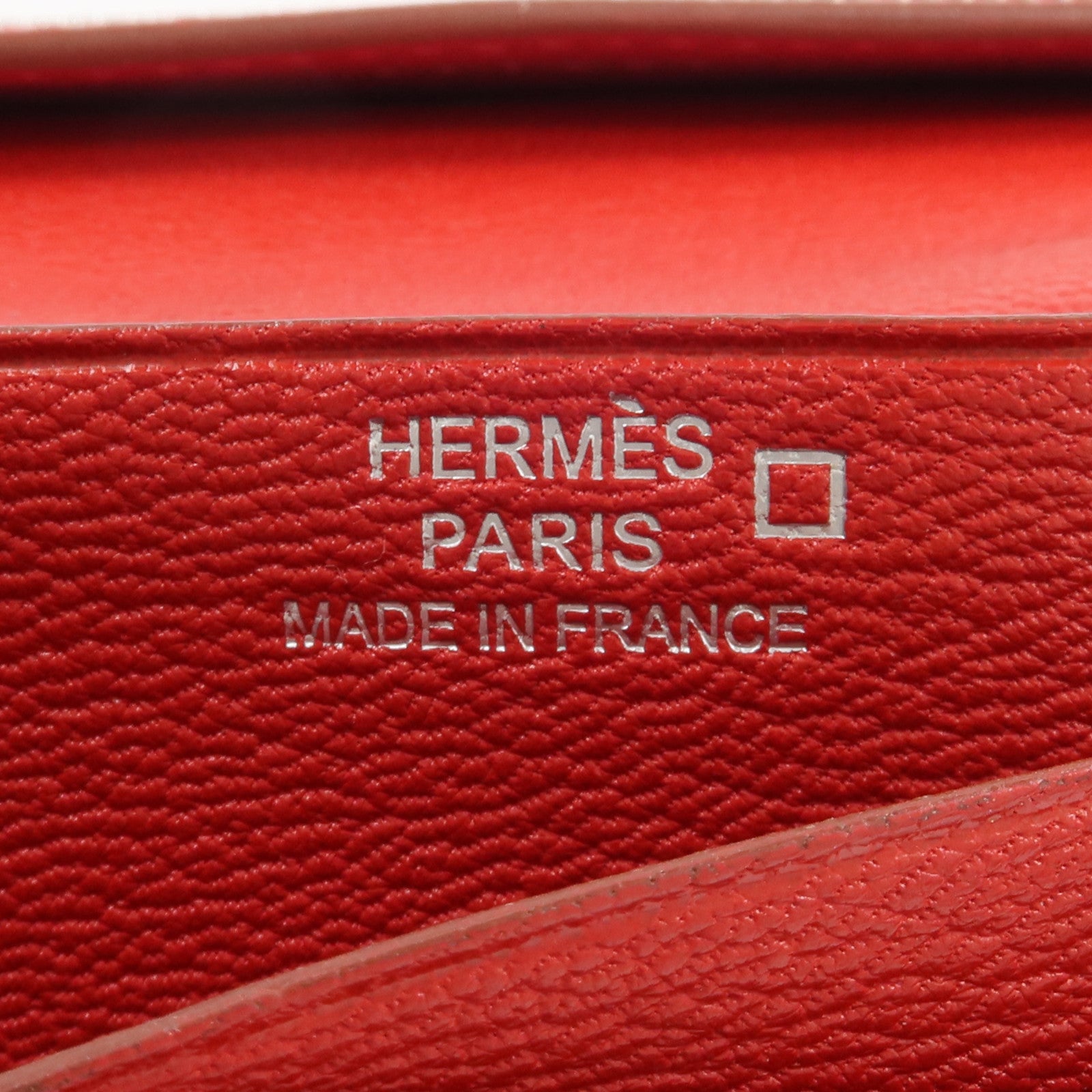 HERMES 【激減優惠】鱷魚皮革Bearn Long Wallet長錢包Geranium