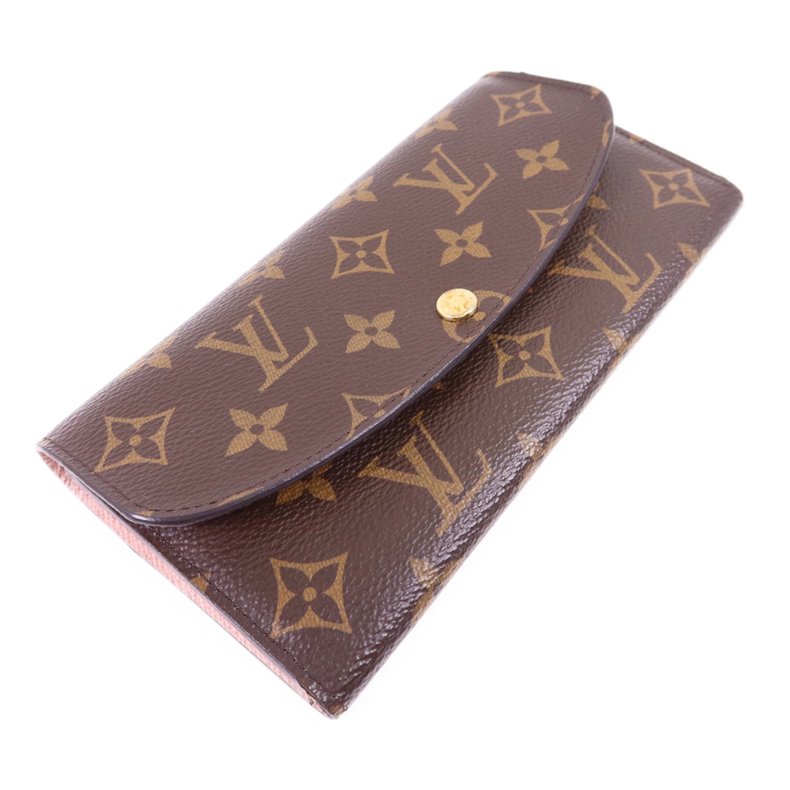 LOUIS VUITTON Monogram Emilie金扣長錢包