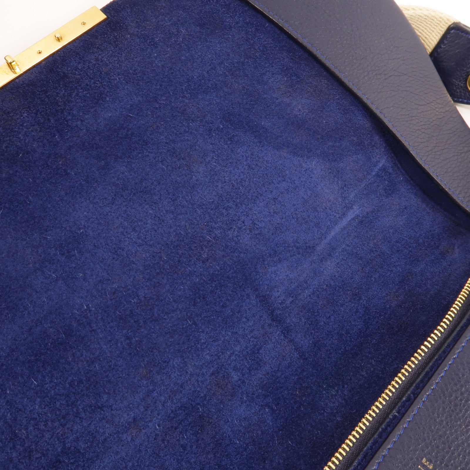 CELINE 牛皮皮革Blade Flap Bag肩背袋