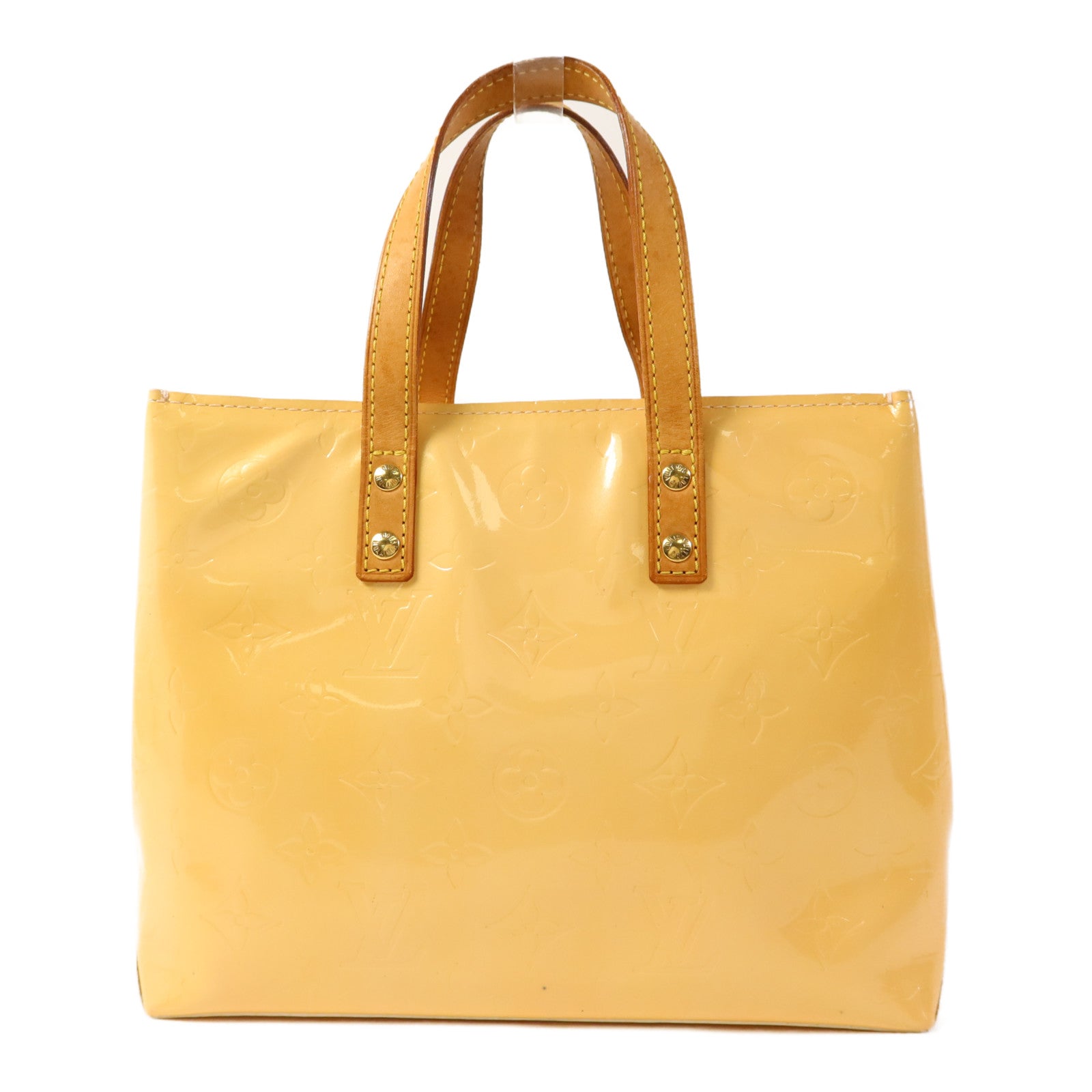 LOUIS VUITTON Vernis Reade PM金扣手挽袋