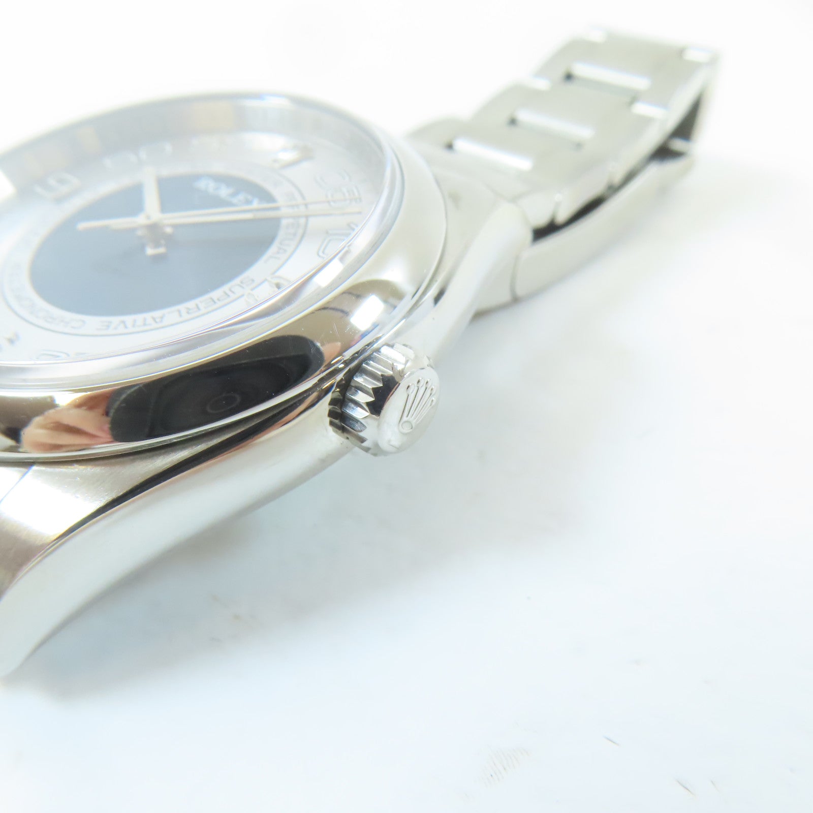 ROLEX Oyster Perpetual 36不鏽鋼手錶自動機芯銀色/藍色