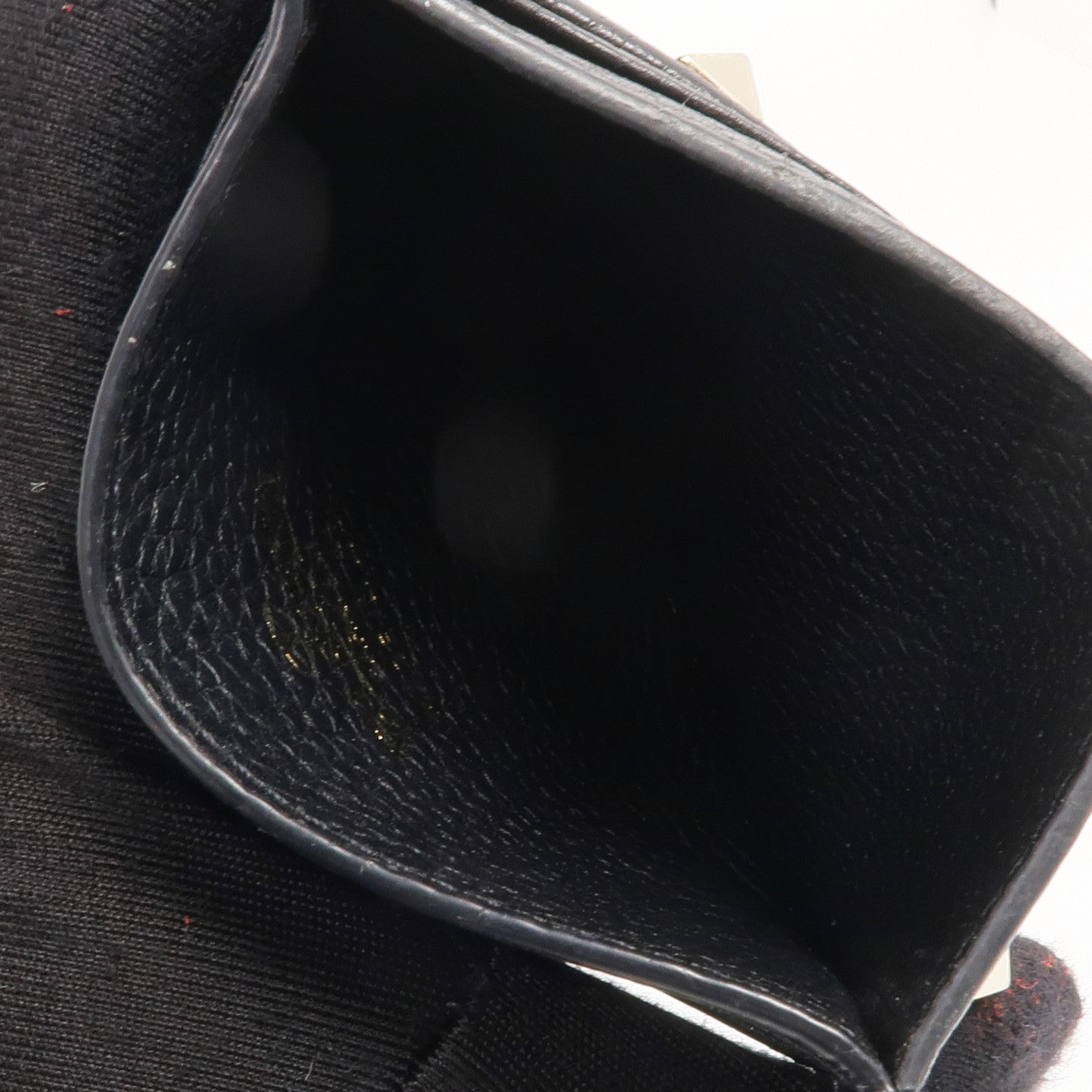 Valentino 牛皮皮革Rockstud Card Holder金扣卡片套