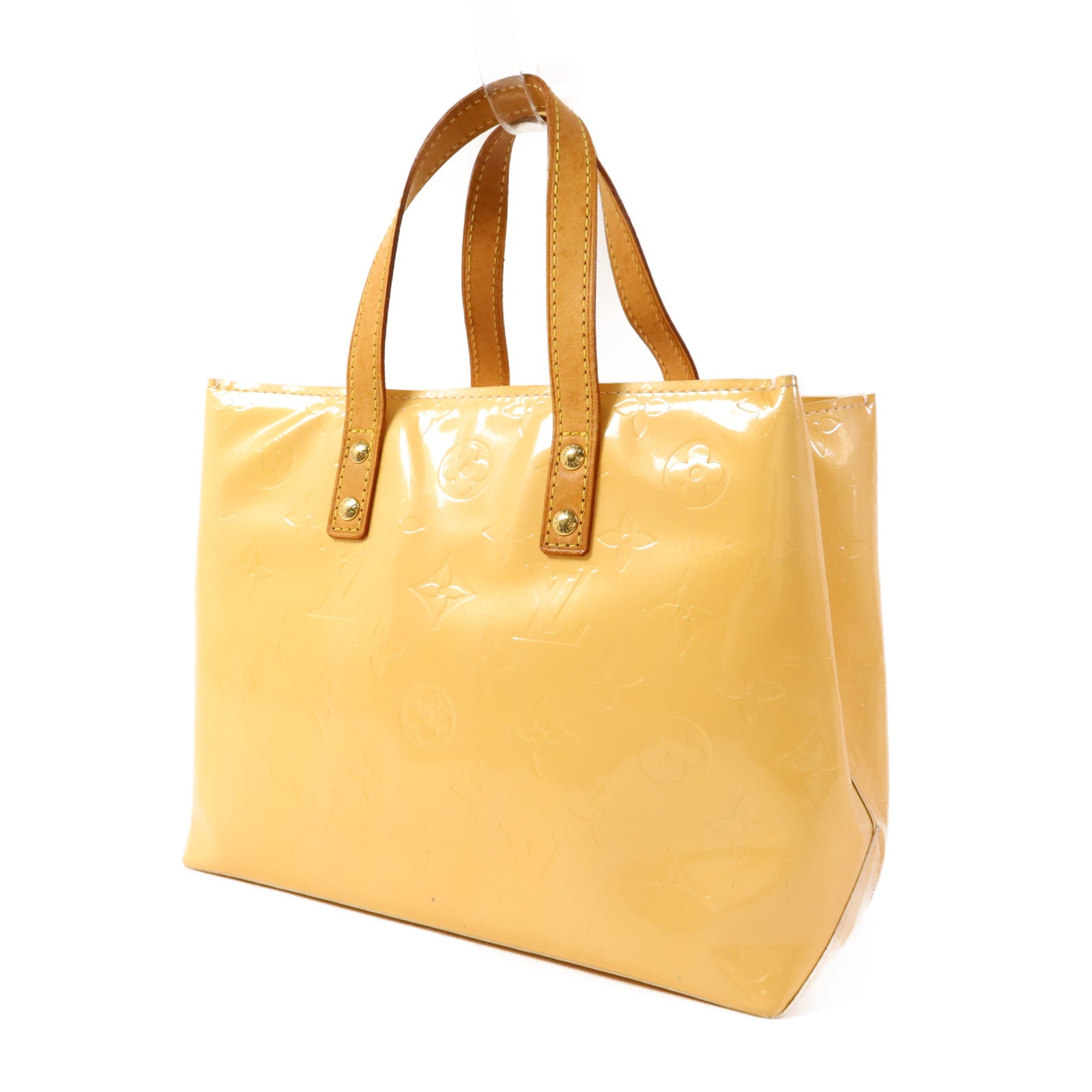 LOUIS VUITTON Vernis Reade PM金扣手挽袋