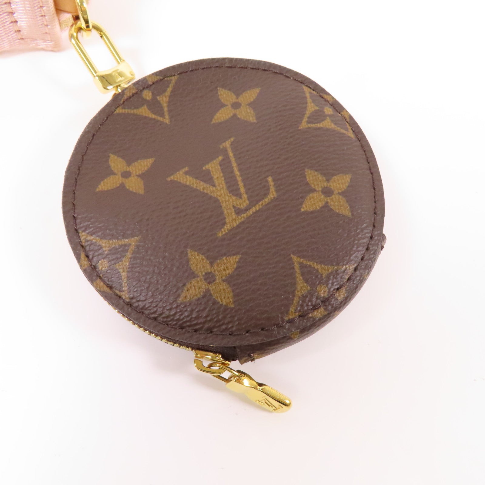 LOUIS VUITTON Monogram Multi Pochette Accessoires金扣手挽肩背兩用袋棕色