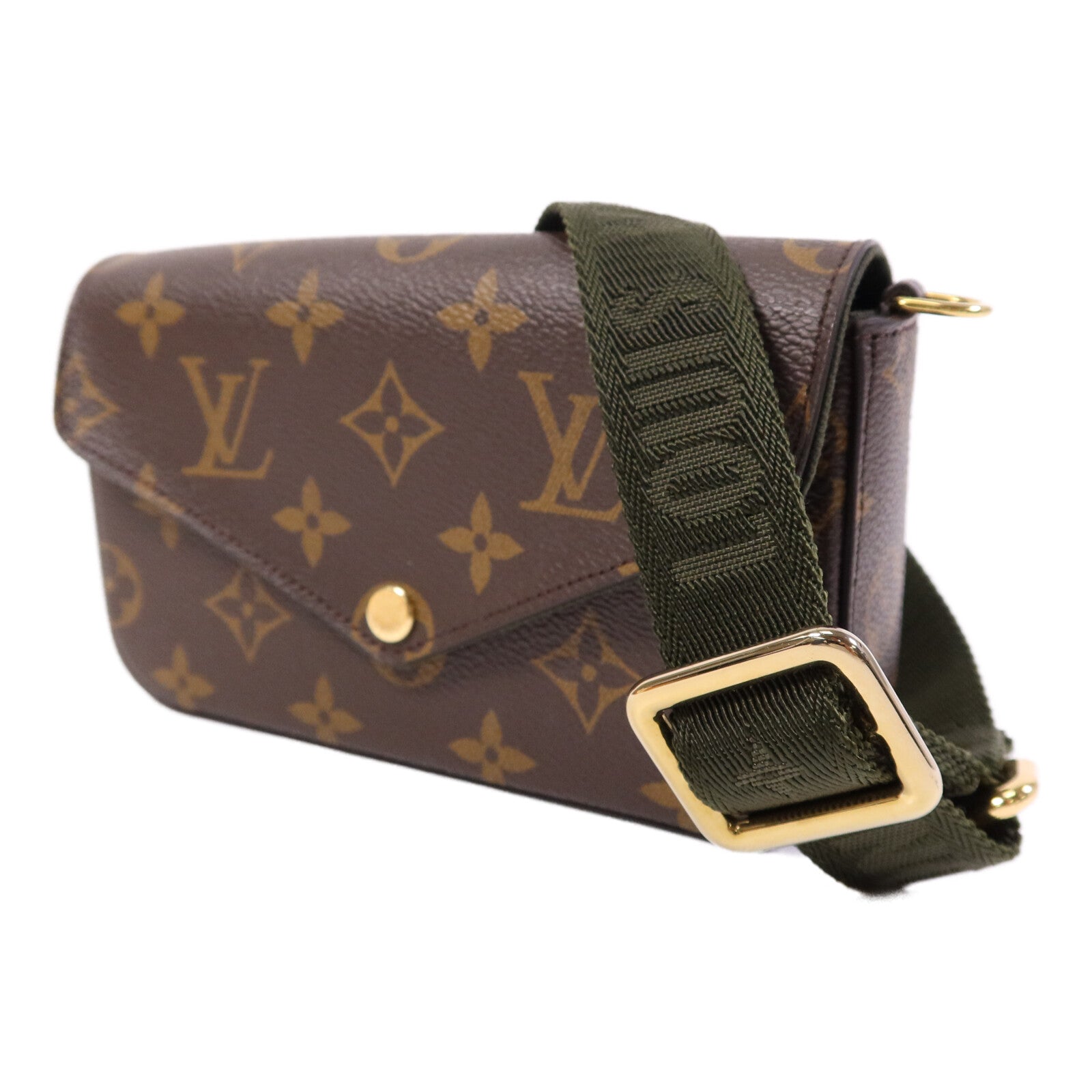 LOUIS VUITTON Monogram Felicie Strap & Go金扣肩背袋