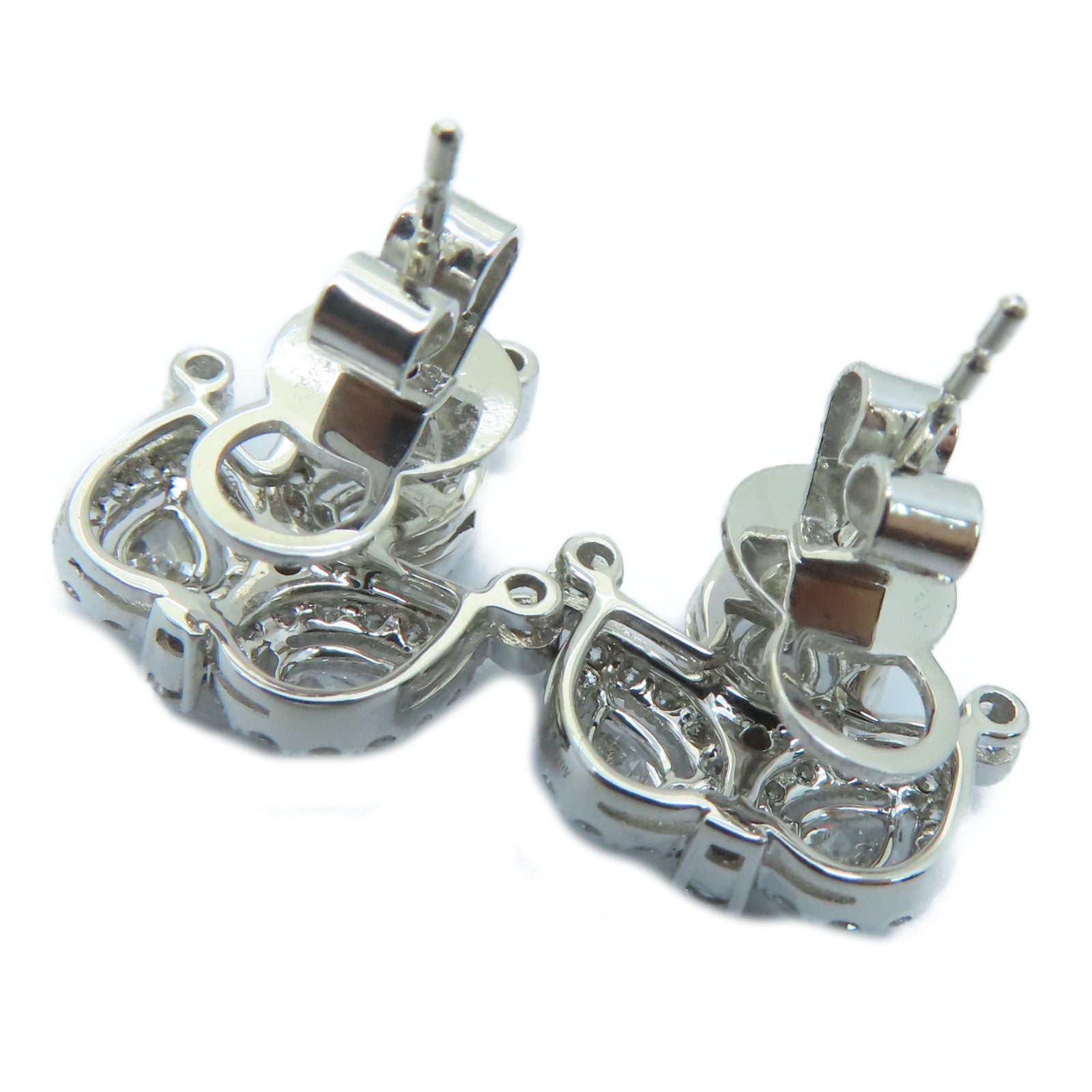JEWELRY 【激減優惠】18K白金Diamond Earrings 0.502/0.128/0.810ct鑽石耳環