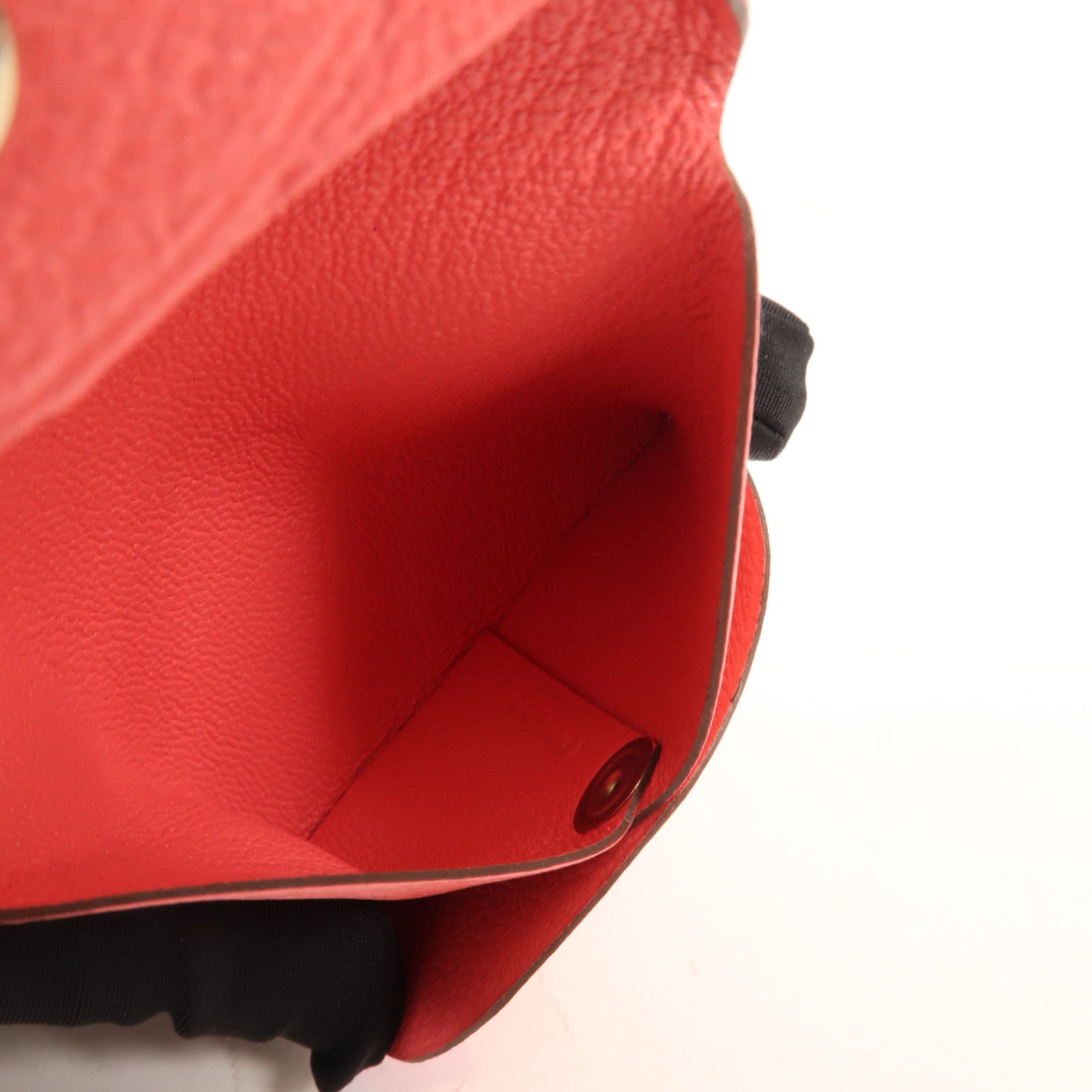 HERMES Chevre皮革Bastia錢包Pink