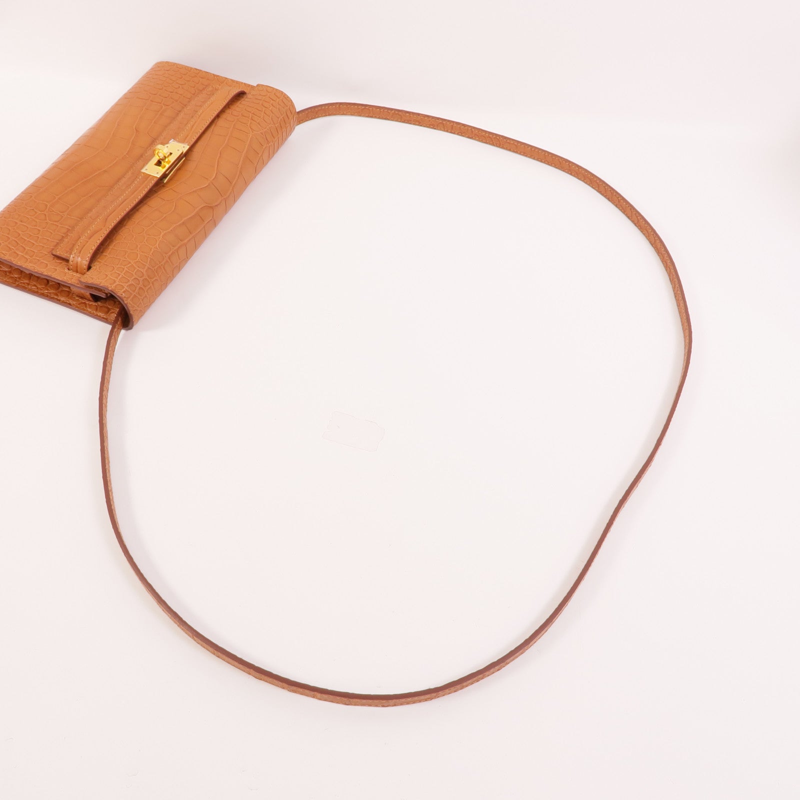 HERMES Alligator Mat Kelly To Go肩背袋