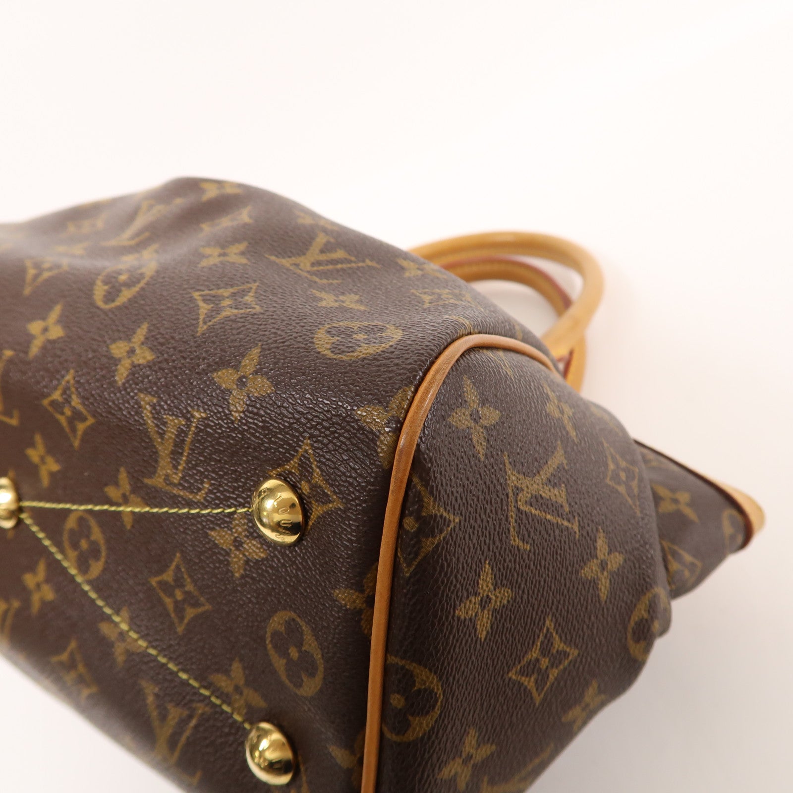 LOUIS VUITTON Monogram Tivoli PM金扣手挽袋