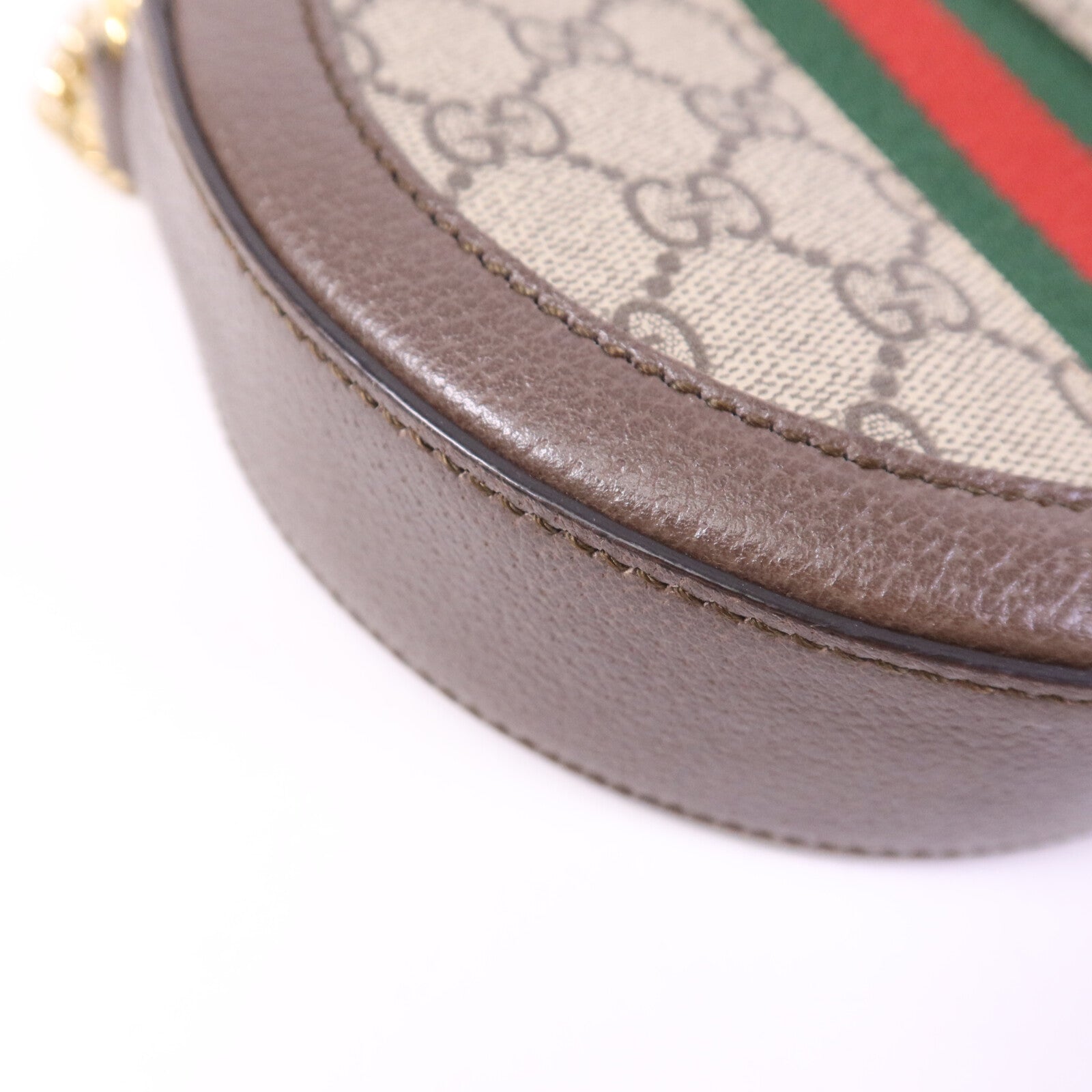 GUCCI 塗層帆布Ophidia金扣鏈帶肩背袋