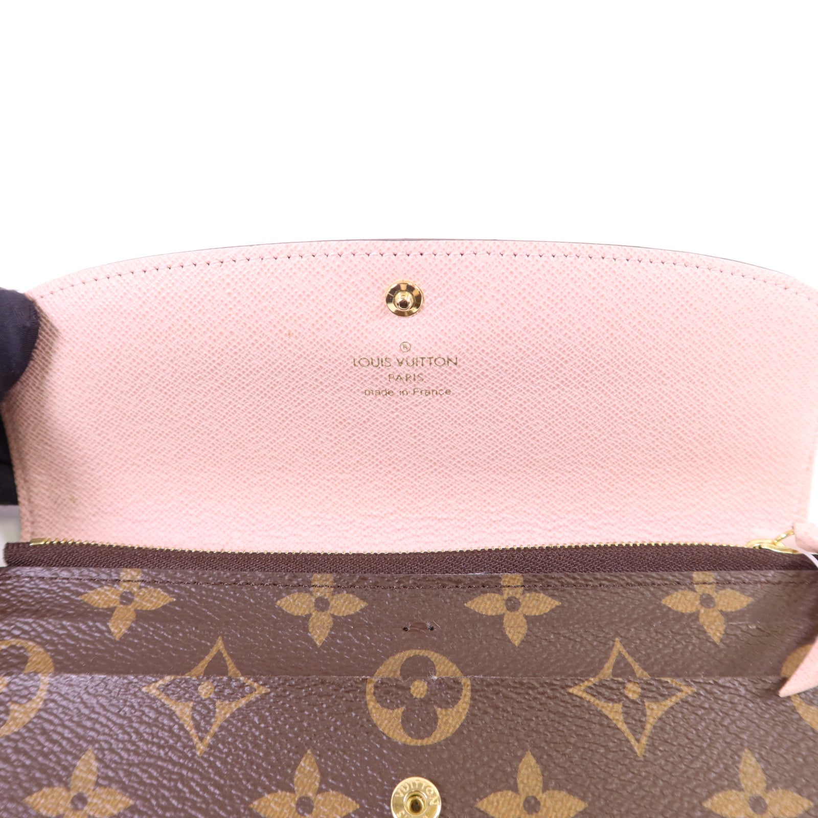 LOUIS VUITTON Monogram Emilie金扣長錢包