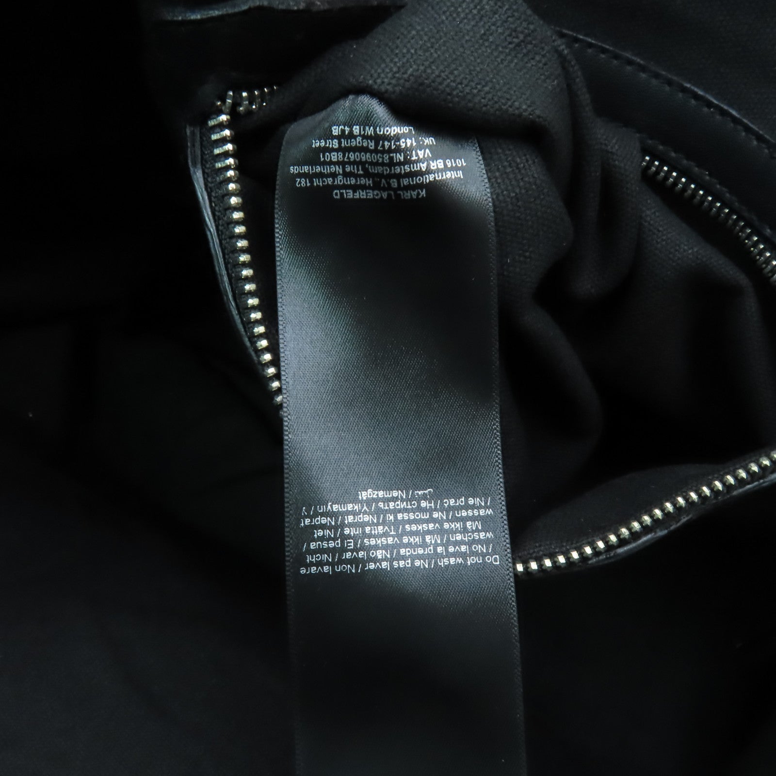 SELECTION 【激減優惠】帆布Karl Lagerfeld Tote Bag銀扣手挽袋黑色
