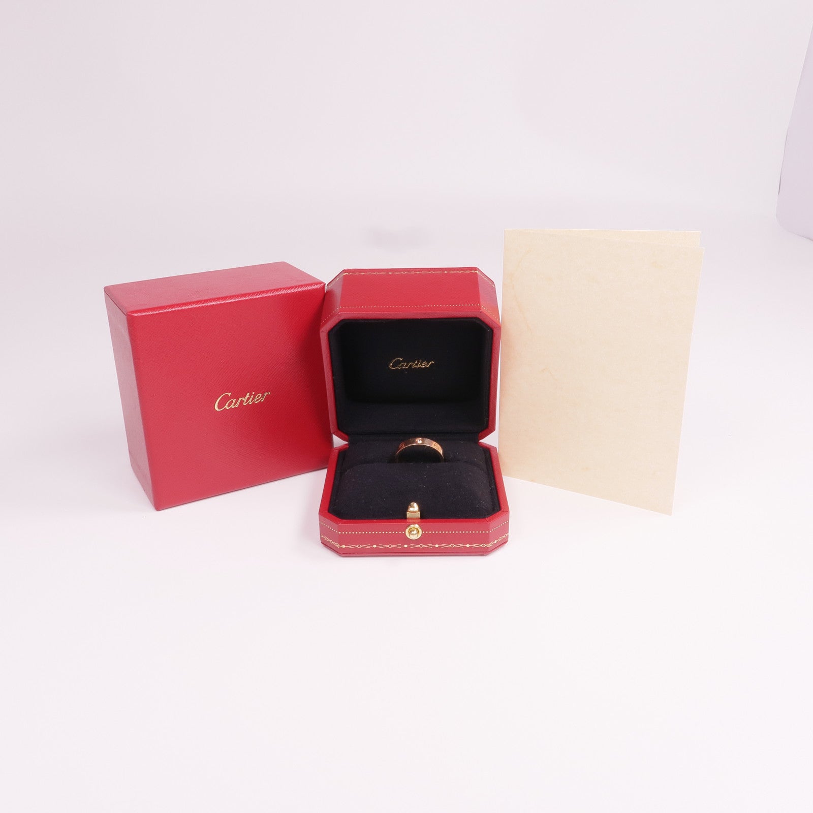 CARTIER 18K玫瑰金Love Ring鑽石戒指Cartier#56/US#7.5