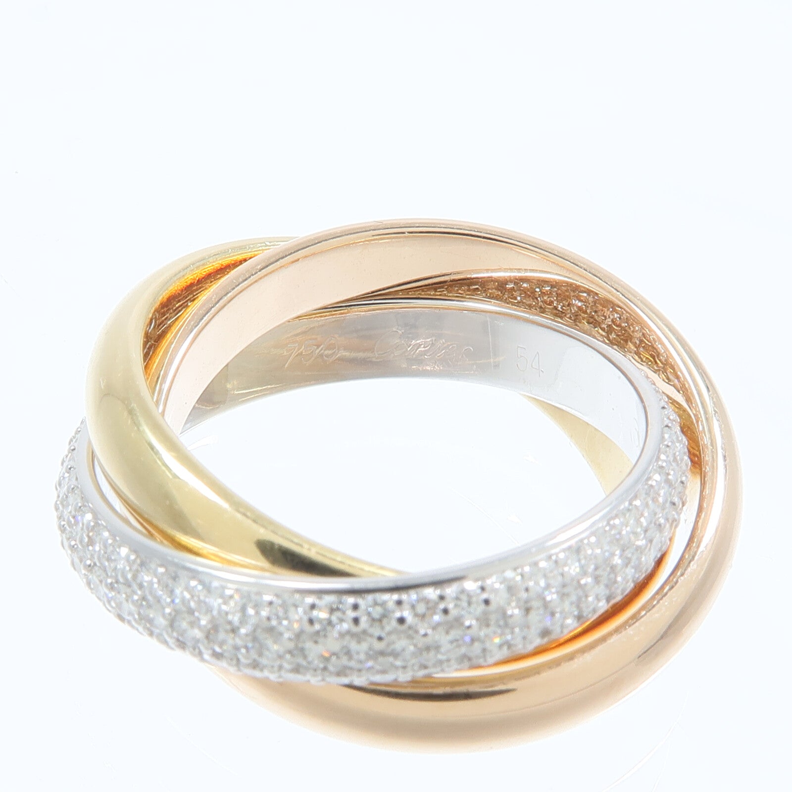 CARTIER 【激減優惠】18K黃金/白金/玫瑰金Trinity Diamond Ring鑽石戒指