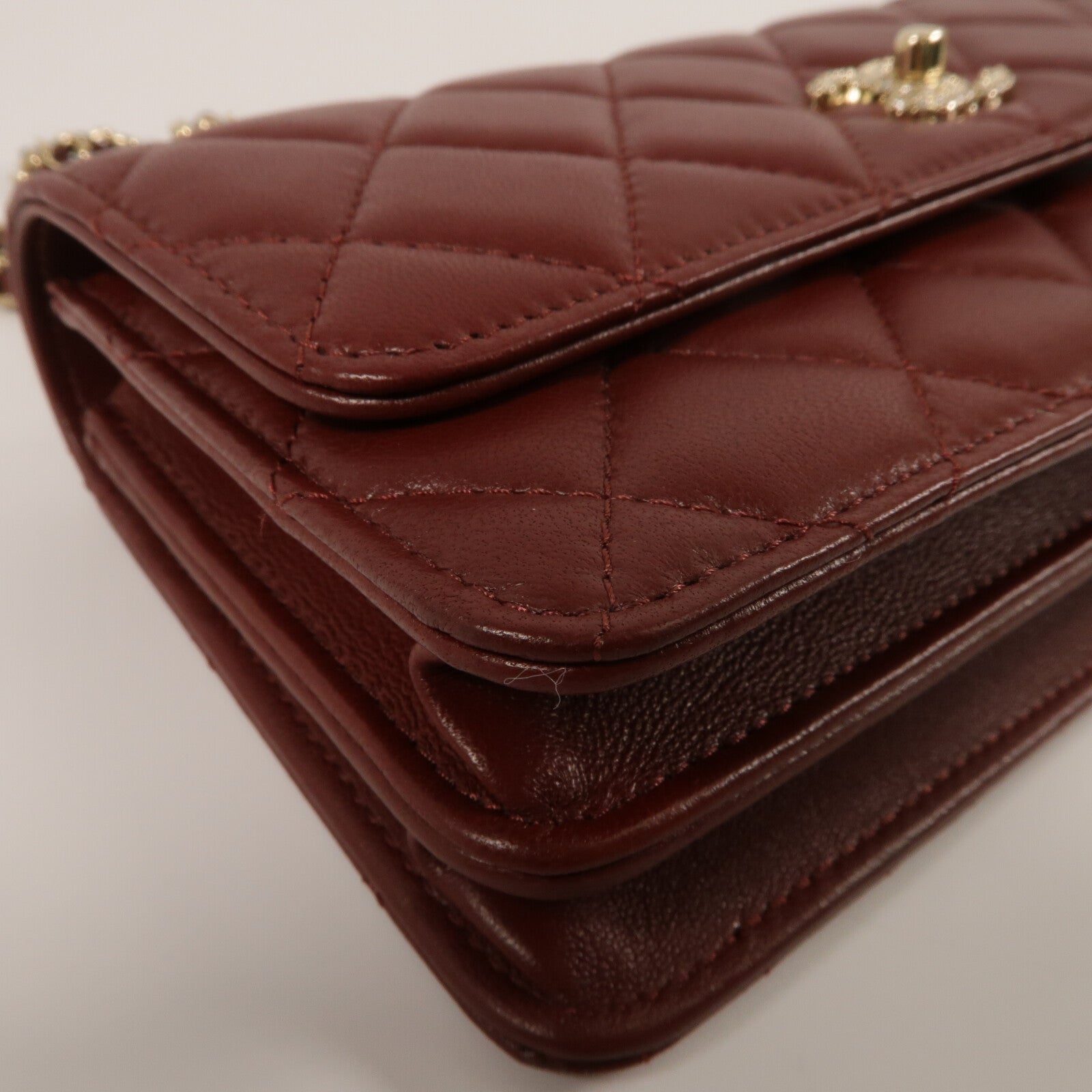 CHANEL 羊皮皮革Wallet On Chain With Top Handle鏈帶手挽肩背兩用袋