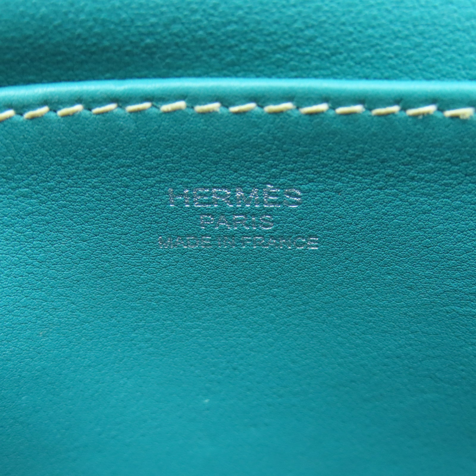 HERMES 【激減優惠】Swift皮革Halzan Mini銀扣手挽肩背兩用袋Blue Paon綠色
