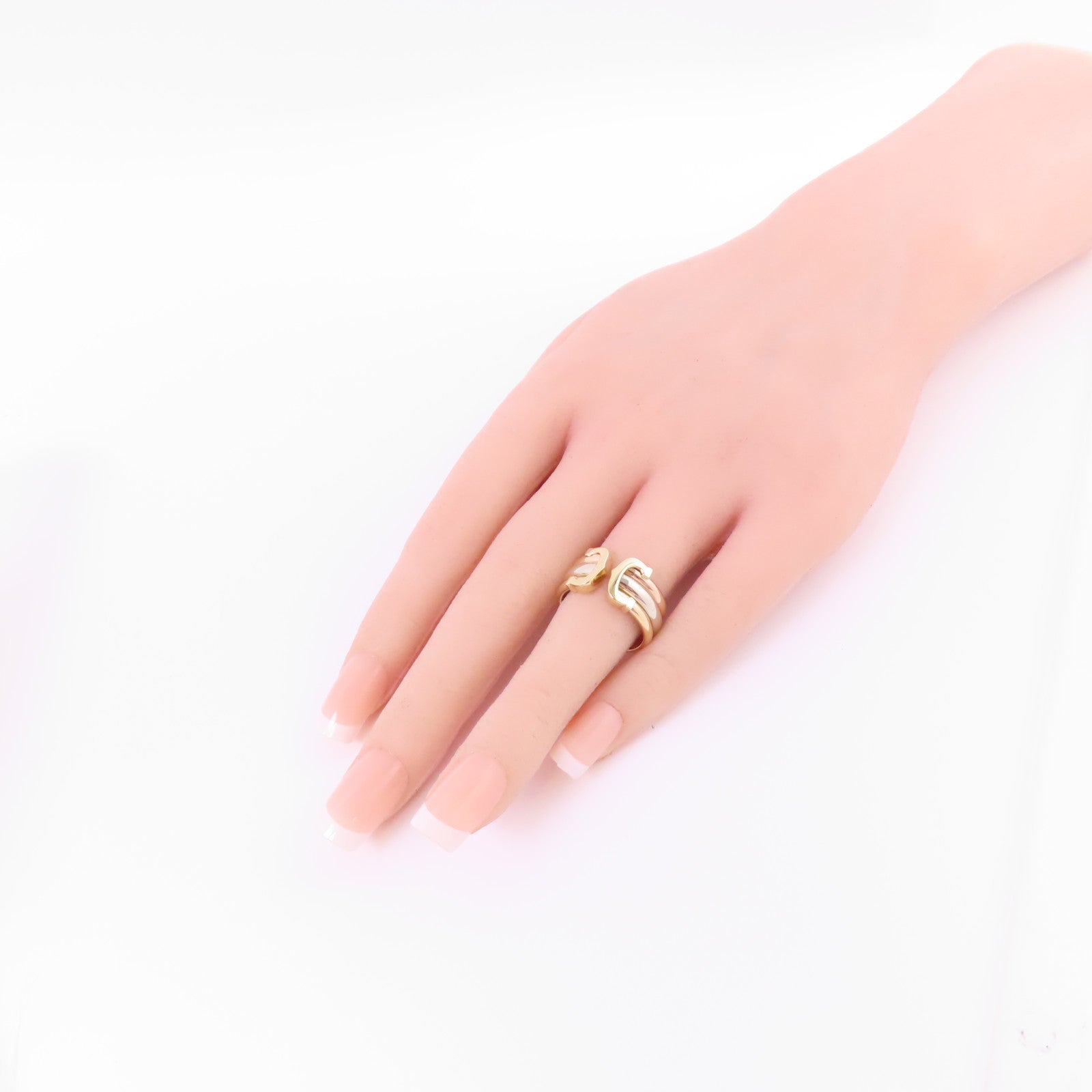 CARTIER 18K白金/黃金/玫瑰金C2 Ring戒指#51/US#6.5