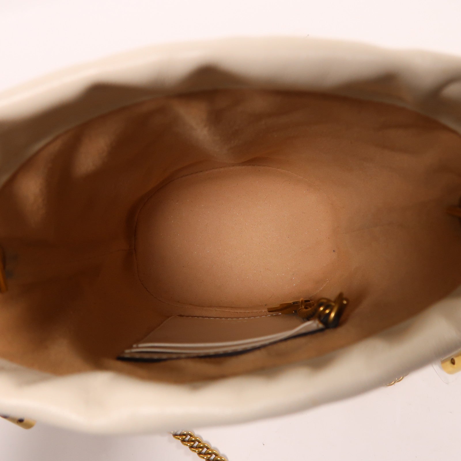 GUCCI 牛皮皮革Bucket Bag金扣鏈帶肩背袋