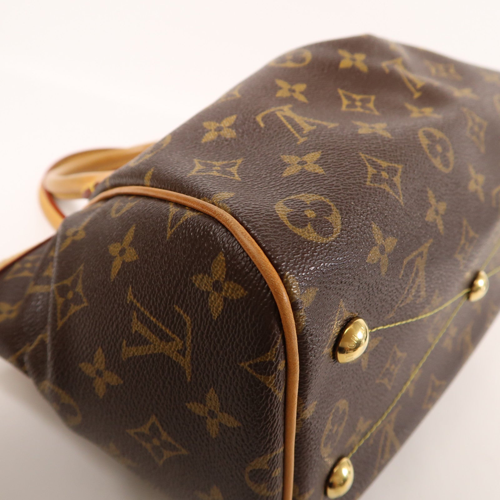 LOUIS VUITTON Monogram Tivoli PM金扣手挽袋