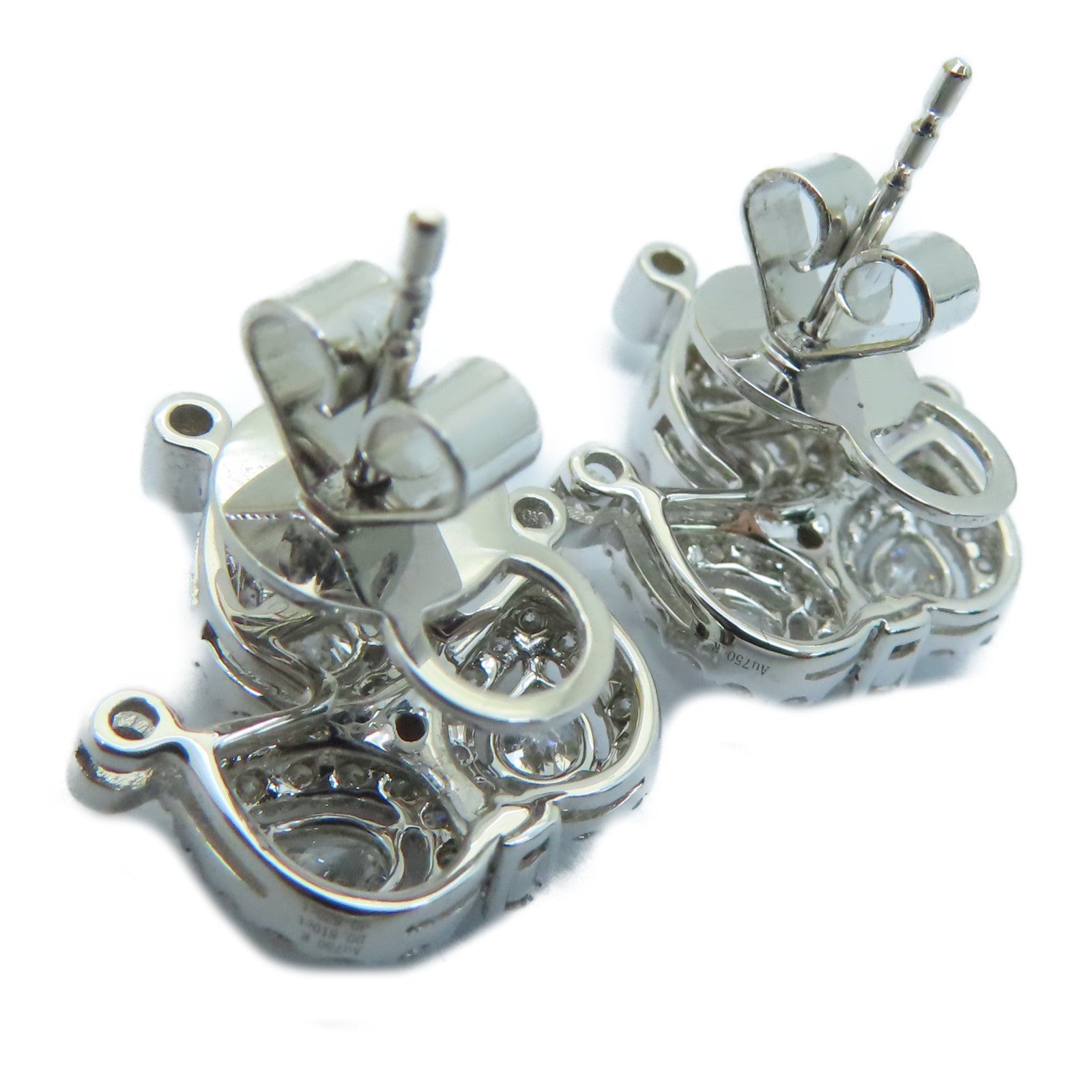 JEWELRY 【激減優惠】18K白金Diamond Earrings 0.502/0.128/0.810ct鑽石耳環