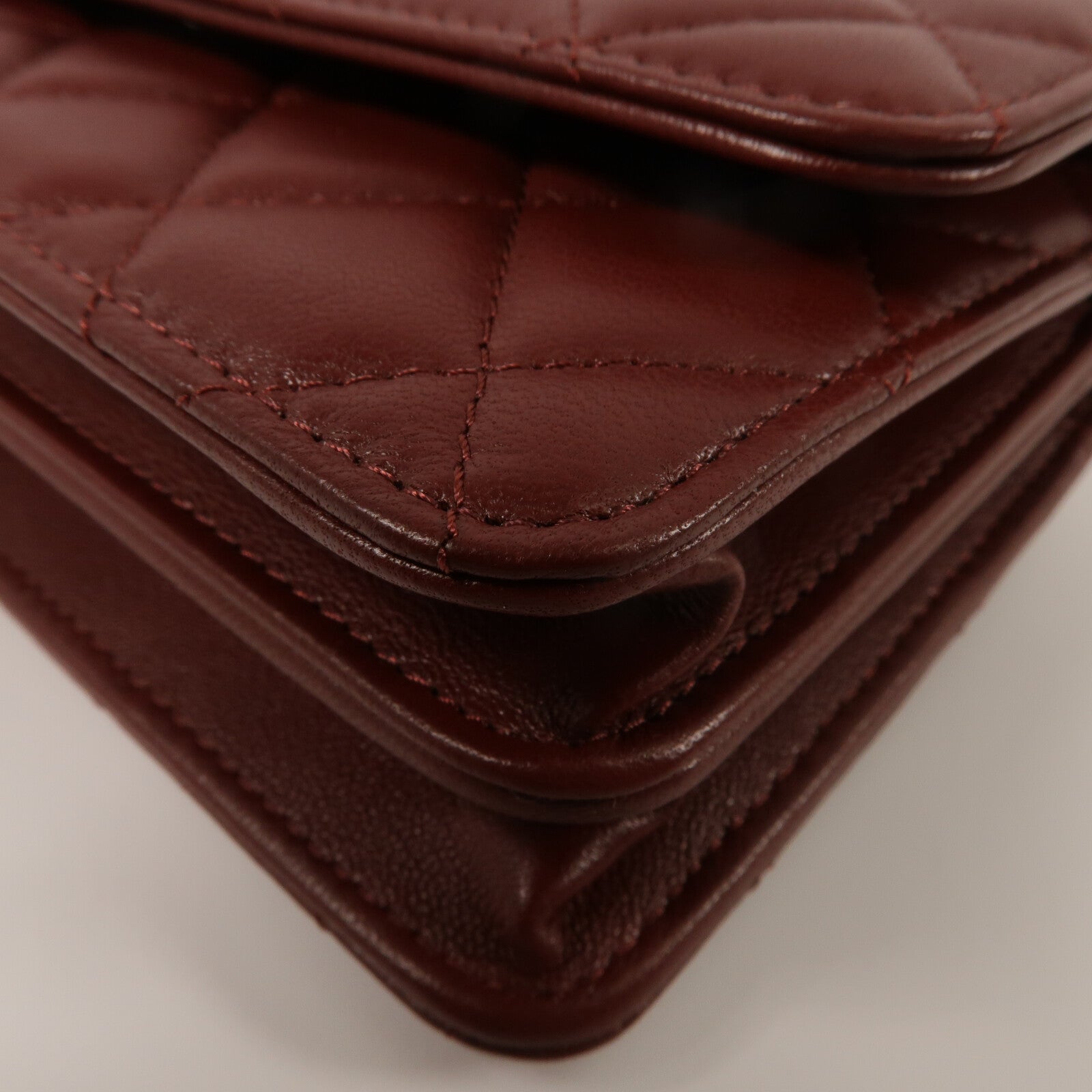 CHANEL 羊皮皮革Wallet On Chain With Top Handle鏈帶手挽肩背兩用袋