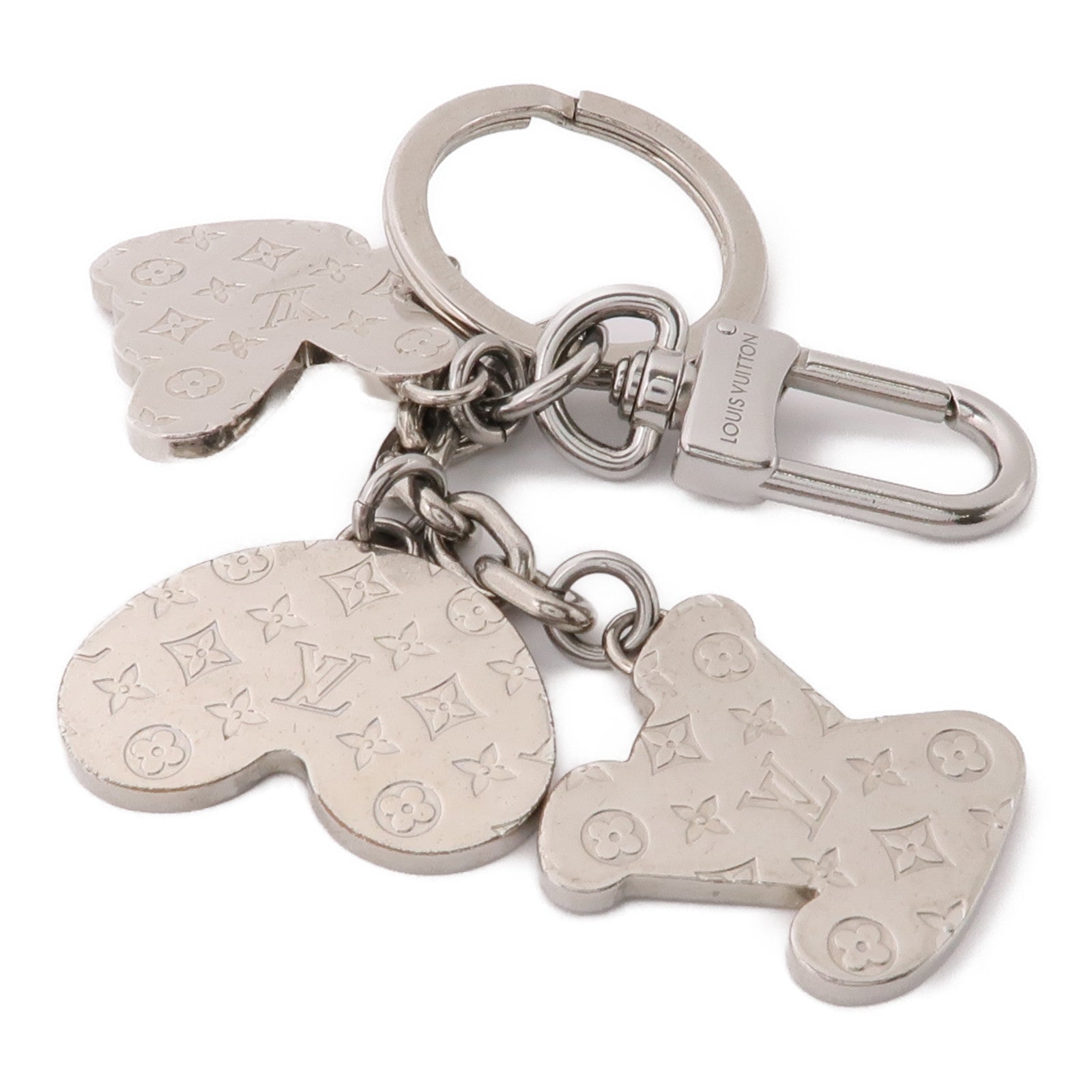 LOUIS VUITTON 金屬Good Vibes Key Ring鑰匙圈銀色/彩色