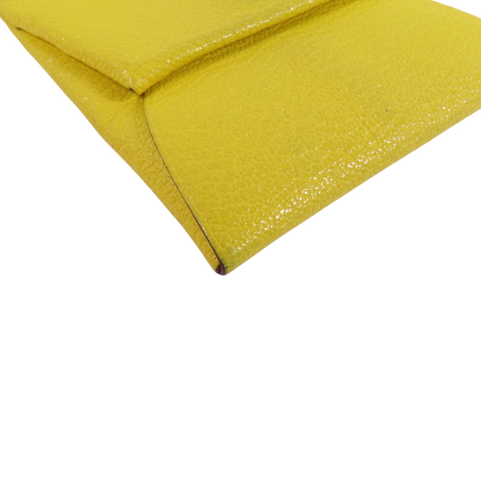 HERMES Chevre皮革Bastia銀扣零錢包