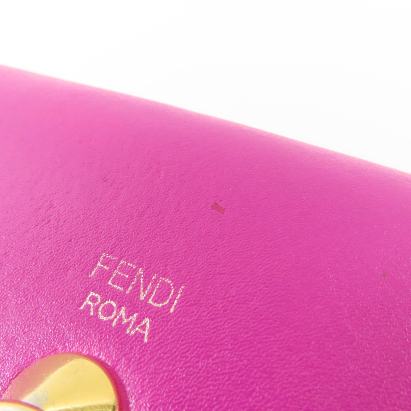 FENDI 【激減優惠】牛皮皮革Long Wallet金扣長錢包