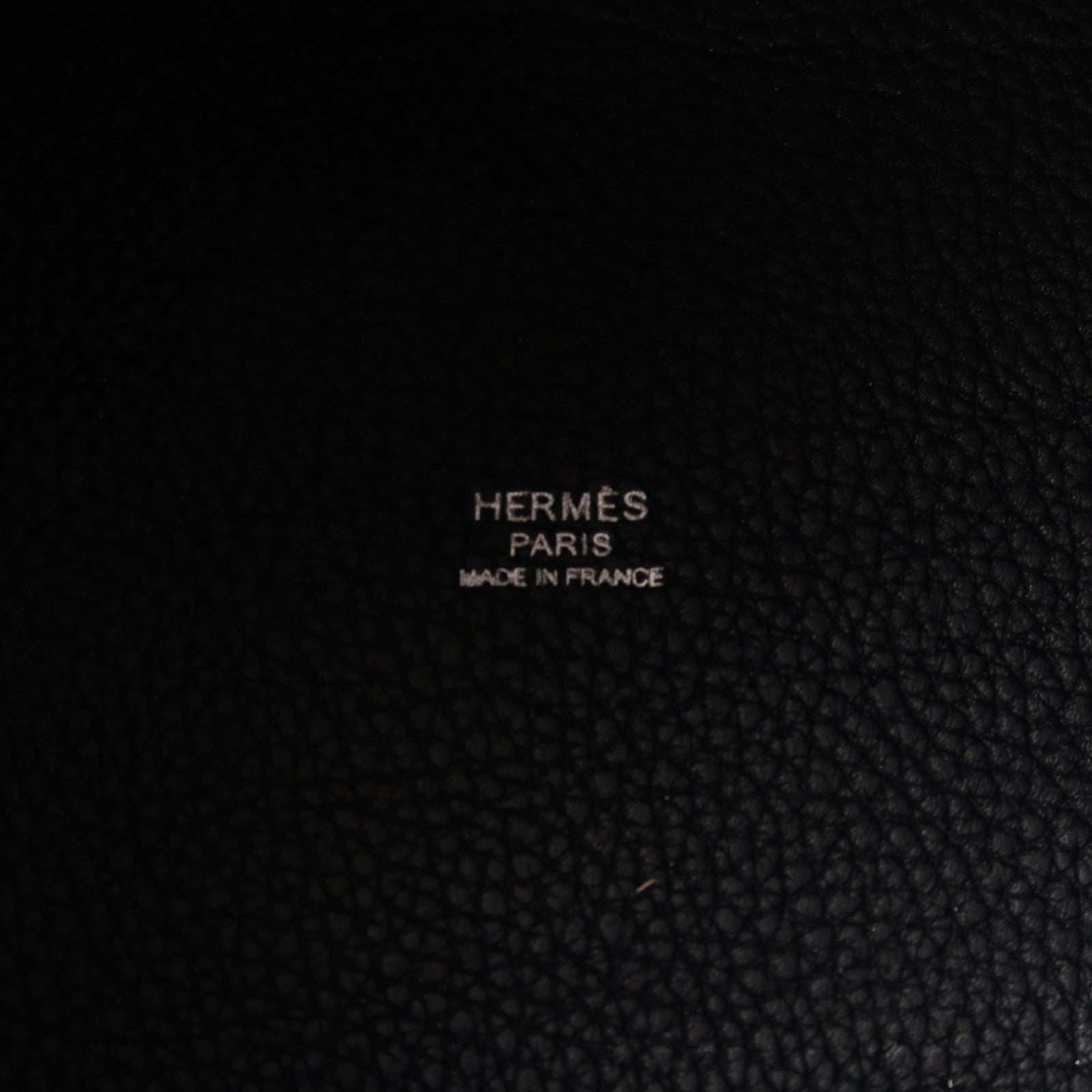 HERMES 【激減優惠】Clemence皮革Picotin MM銀扣手挽袋午夜藍色