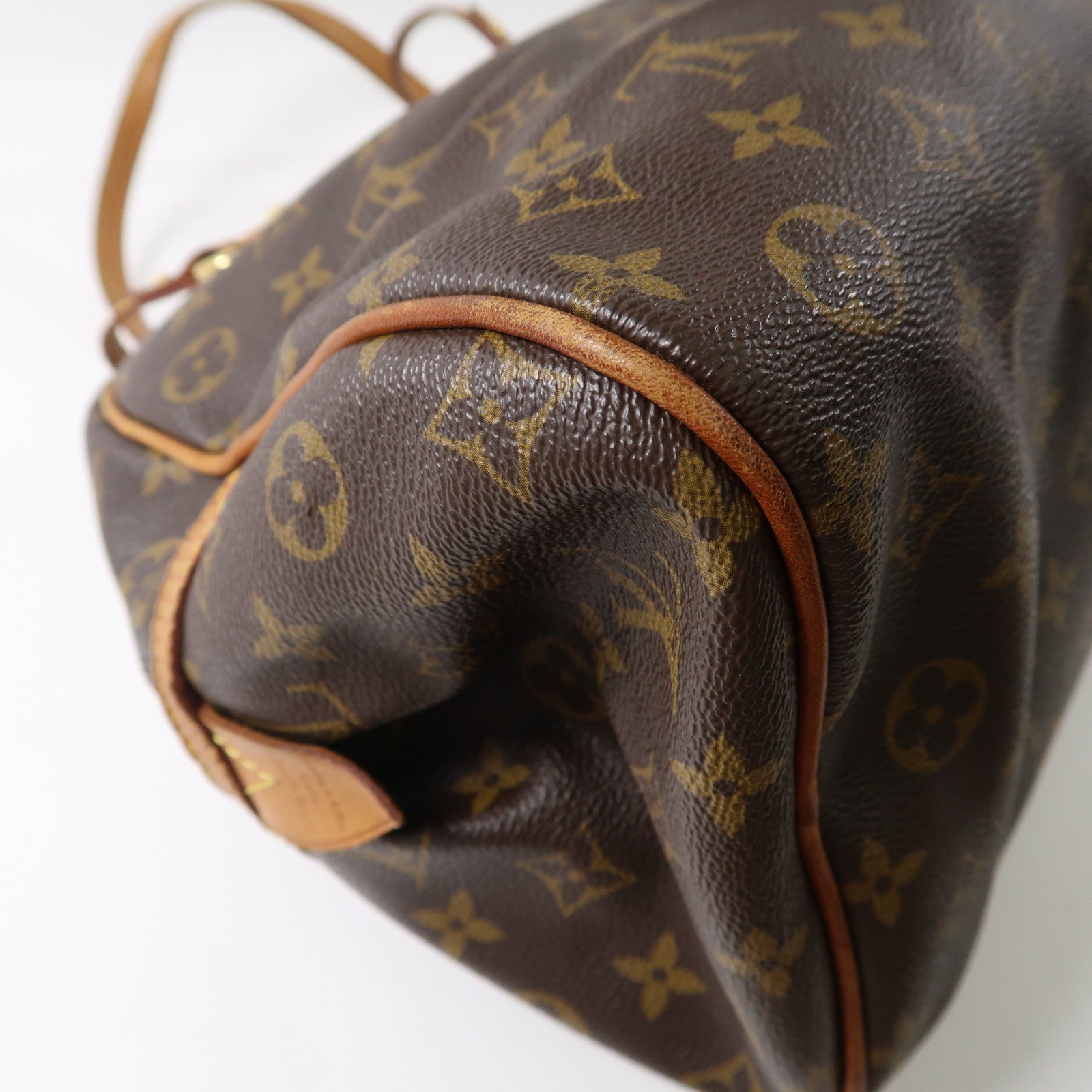 LOUIS VUITTON Monogram Montorgueil GM金扣肩背袋棕色
