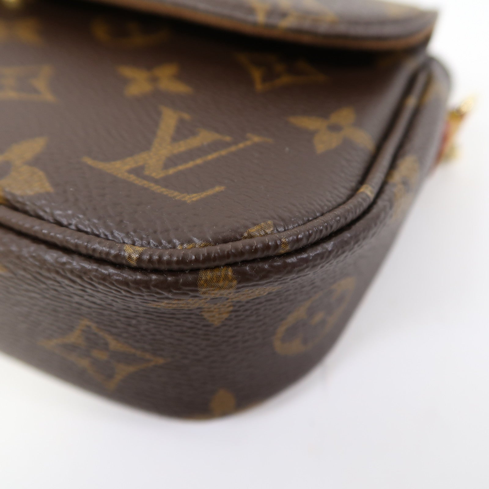 LOUIS VUITTON Monogram Wallet On Chain Ivy金扣肩背袋啡色