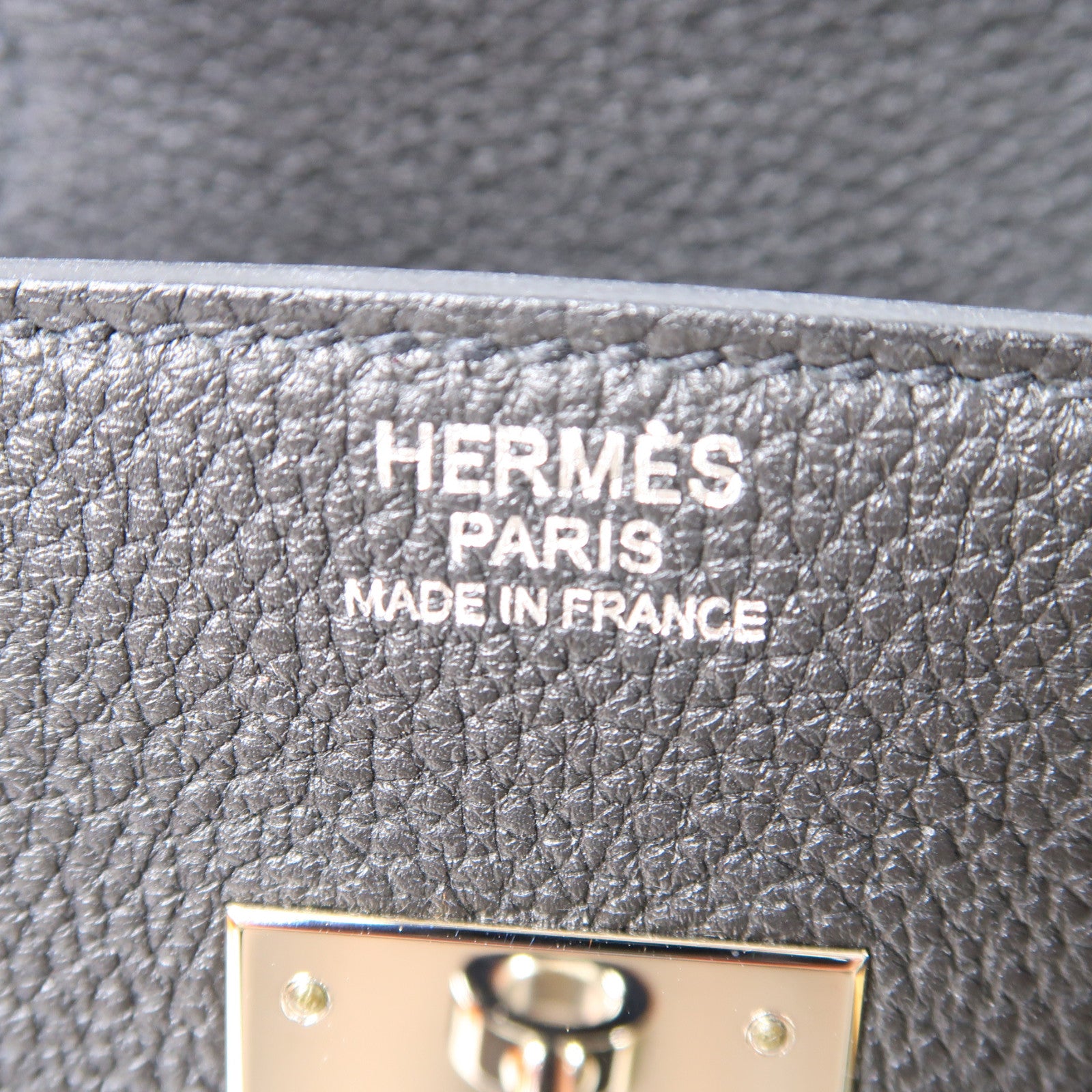 HERMES Togo皮革Birkin 30銀扣手挽袋黑色