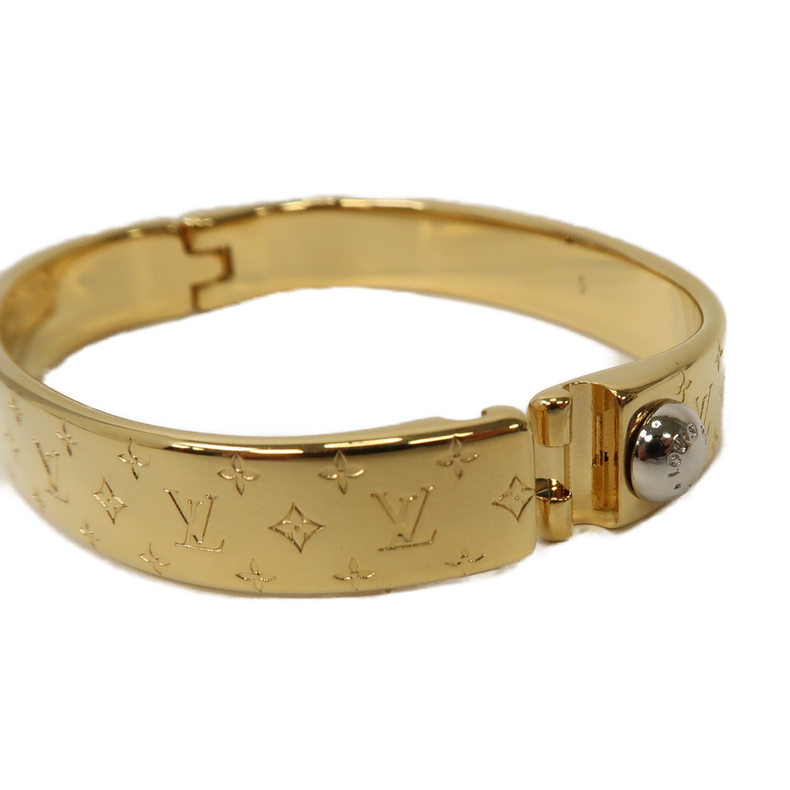 LOUIS VUITTON 【激減優惠】金屬Nanogram手鐲金色