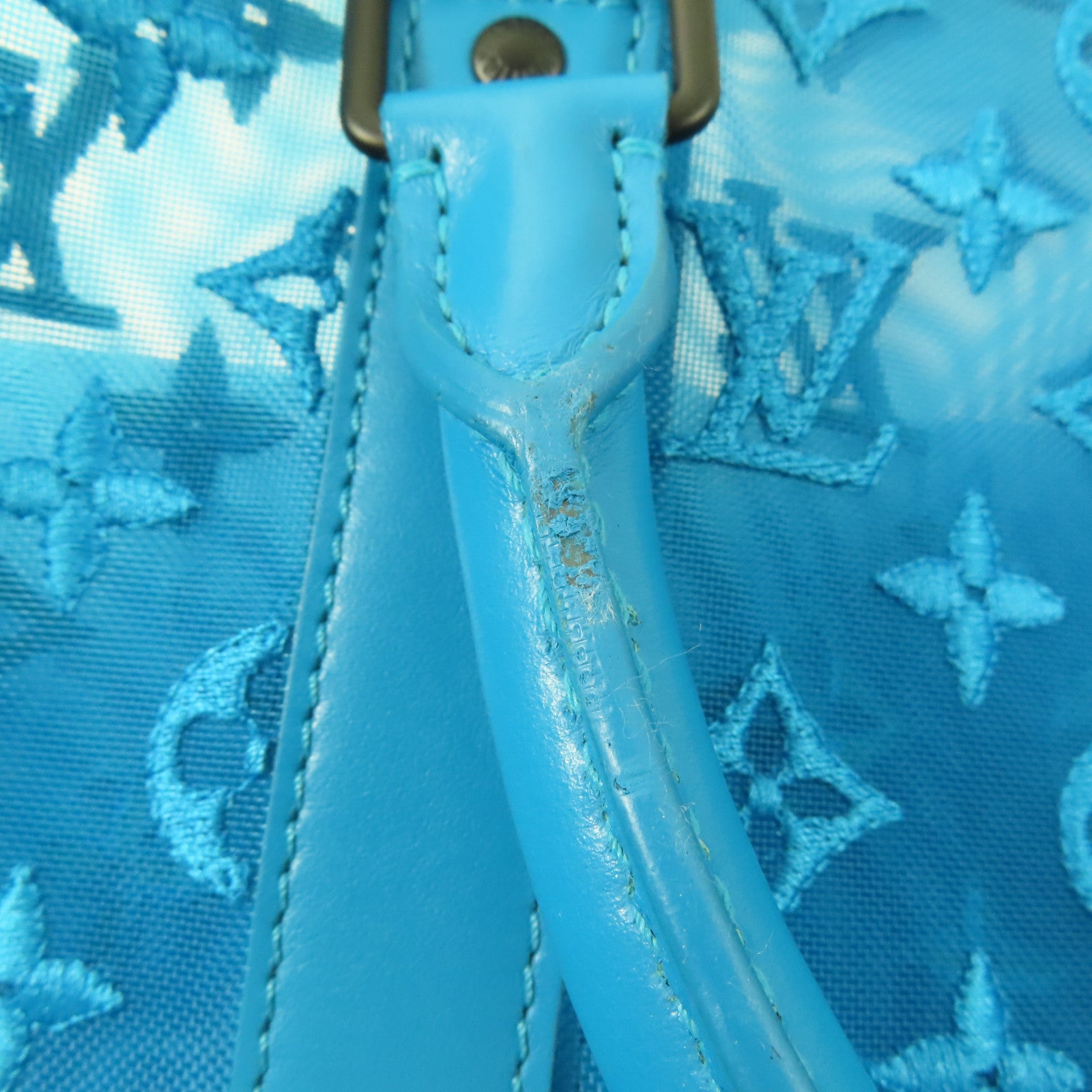 LOUIS VUITTON Monogram Mesh Keepall Triangle Bandouliere 50手挽肩背兩用袋