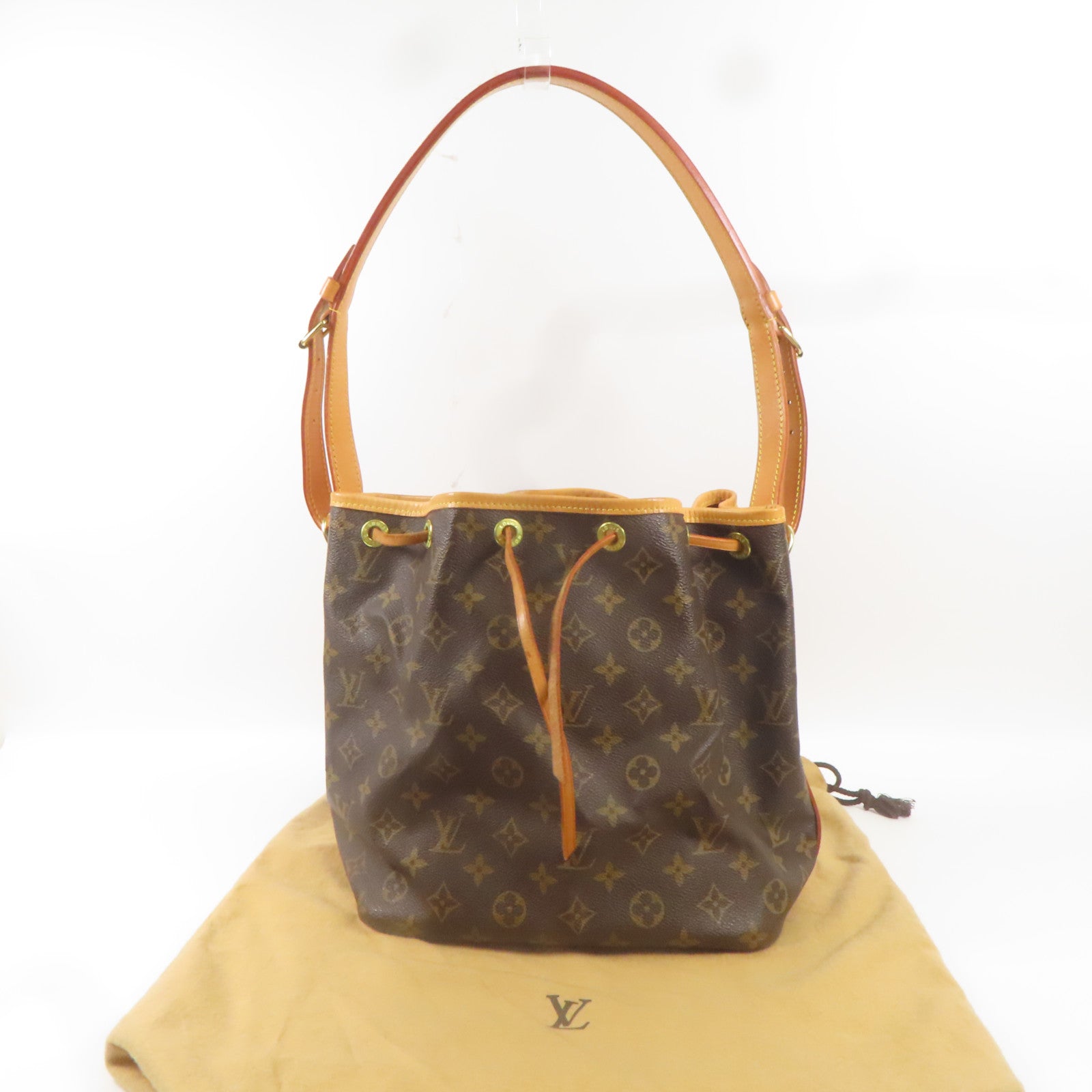 LOUIS VUITTON Monogram Noe金扣肩背袋啡色